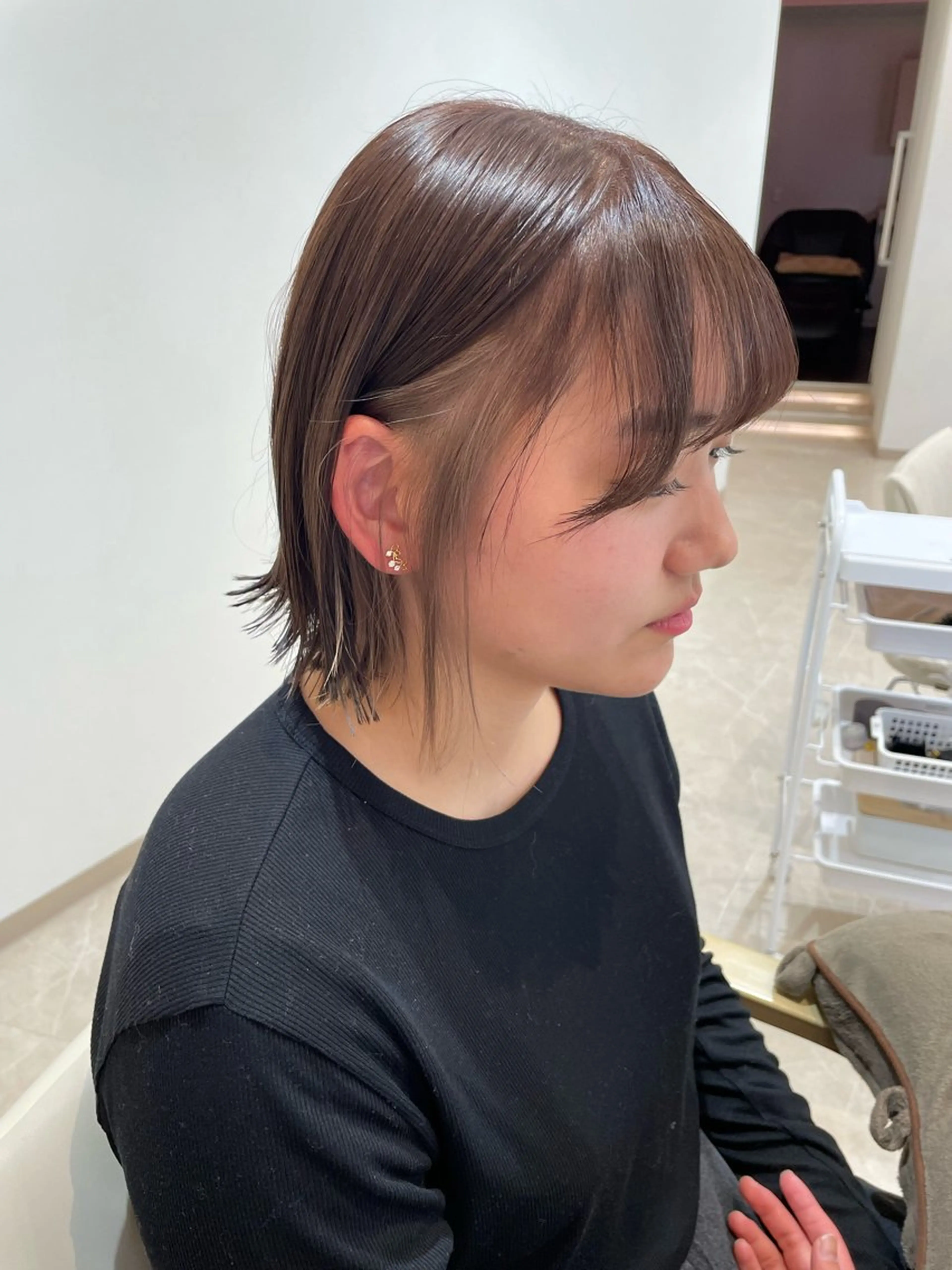 ミディアム カラー 髪質改善ケア/透明感 カラー伊藤 千尋のヘアスタイル