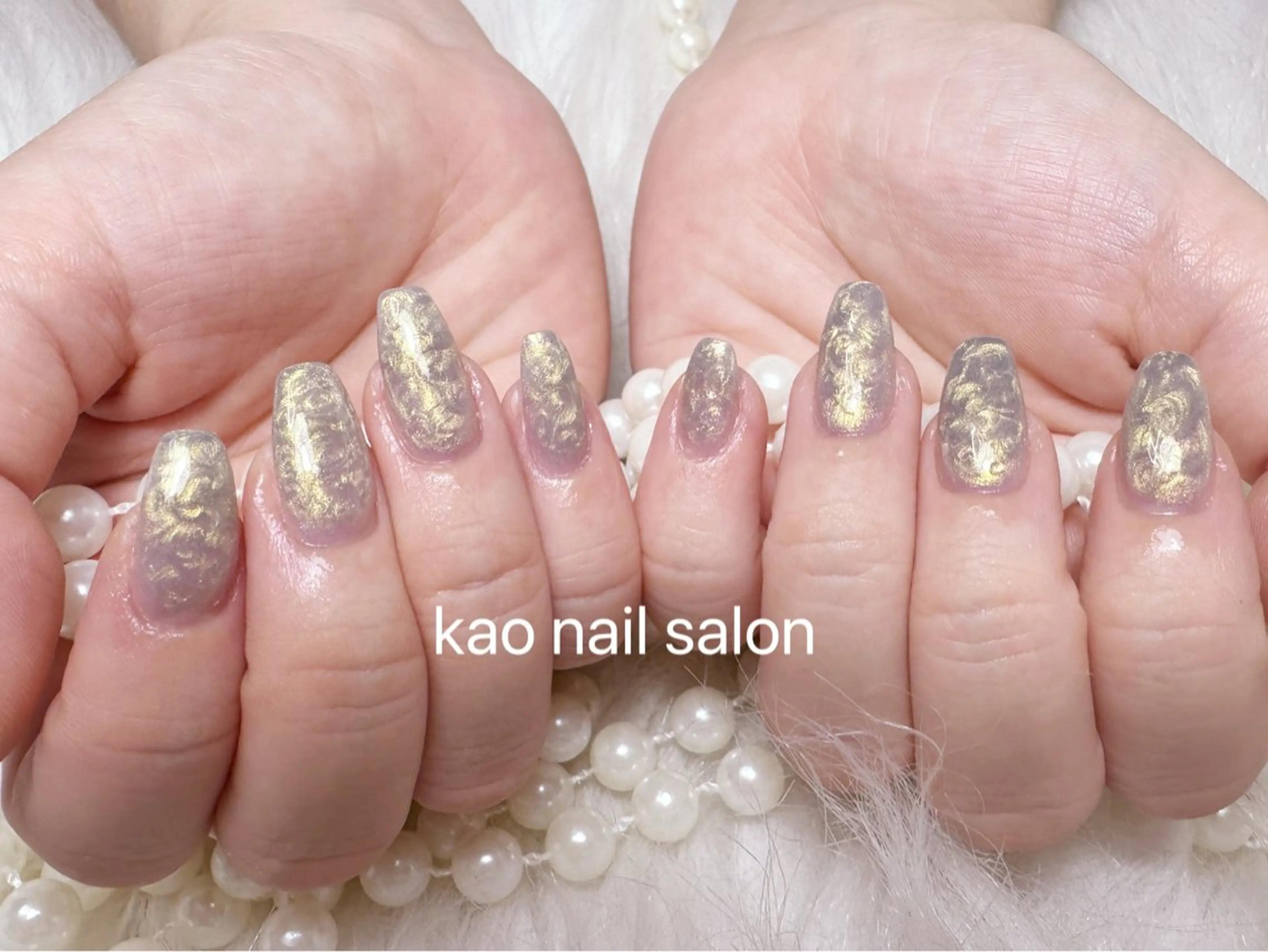 ネイル ハンドネイル kao nail マグネット/長さだしのネイルデザイン