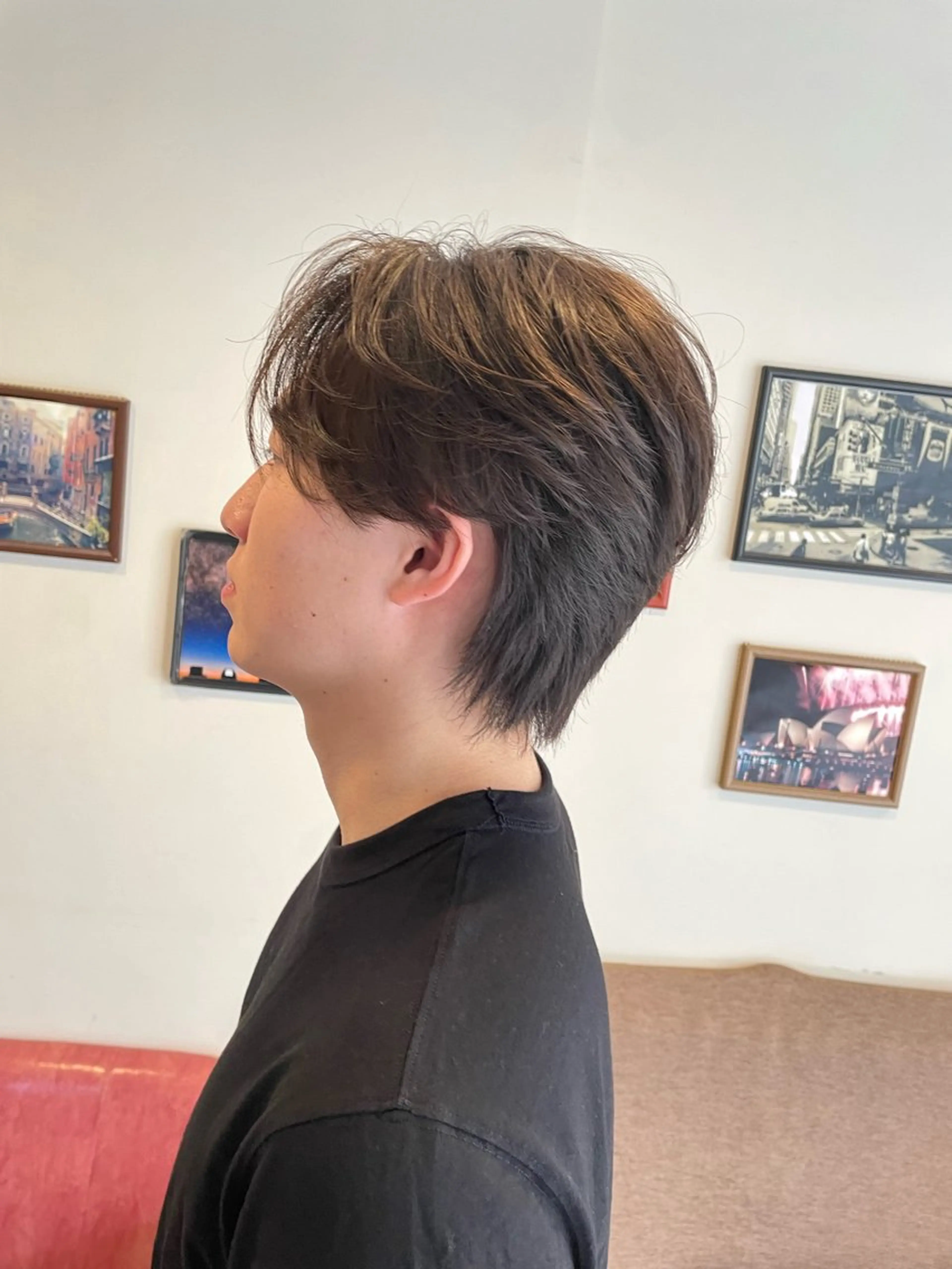 メンズ 髪質改善×白髪ぼかし 美容師✂️武澤龍賀のヘアスタイル