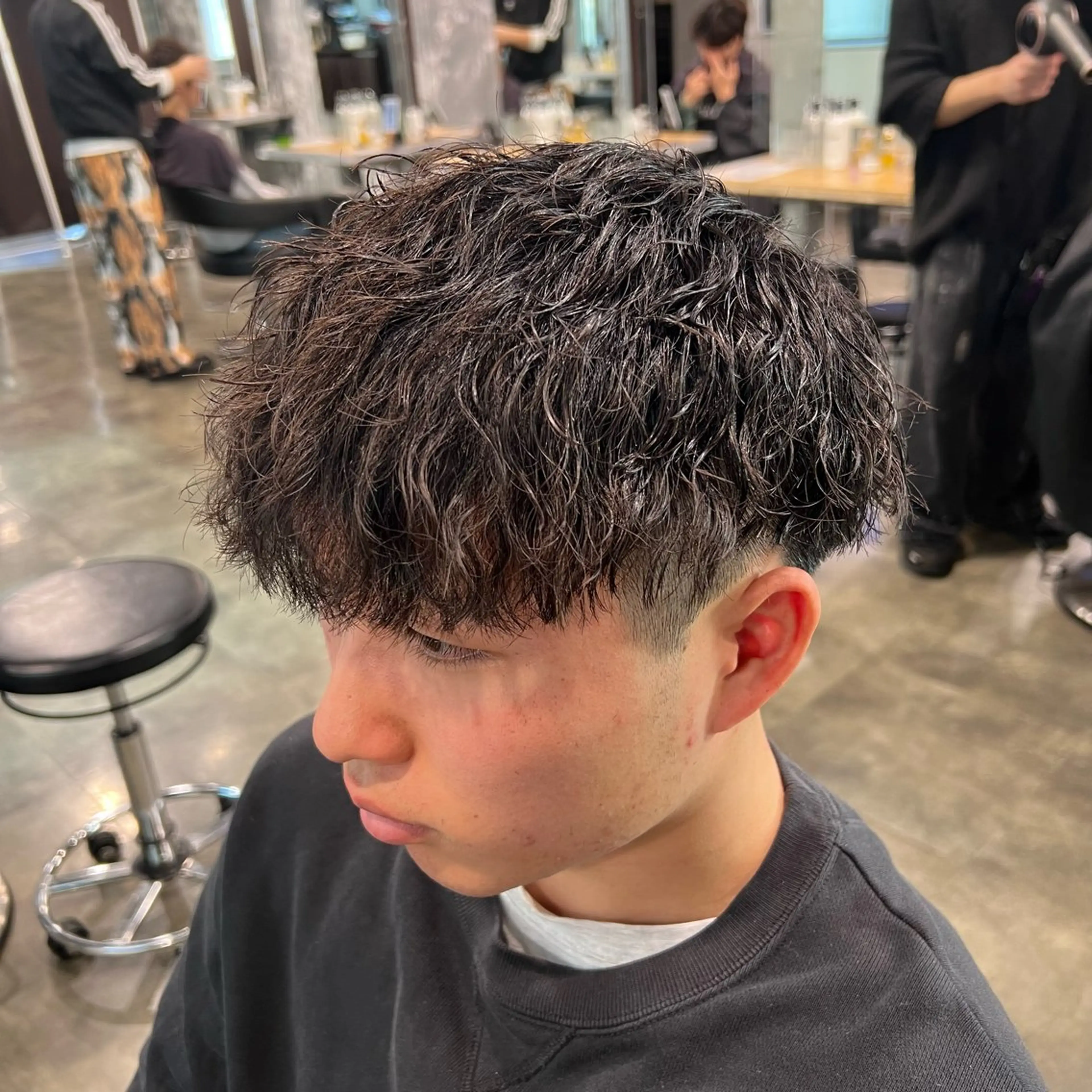 ショート カラー パーマ ヘアアレンジ メンズ キッズ 🔷横浜1のパーマ 職人🔷将太郎のヘアスタイル