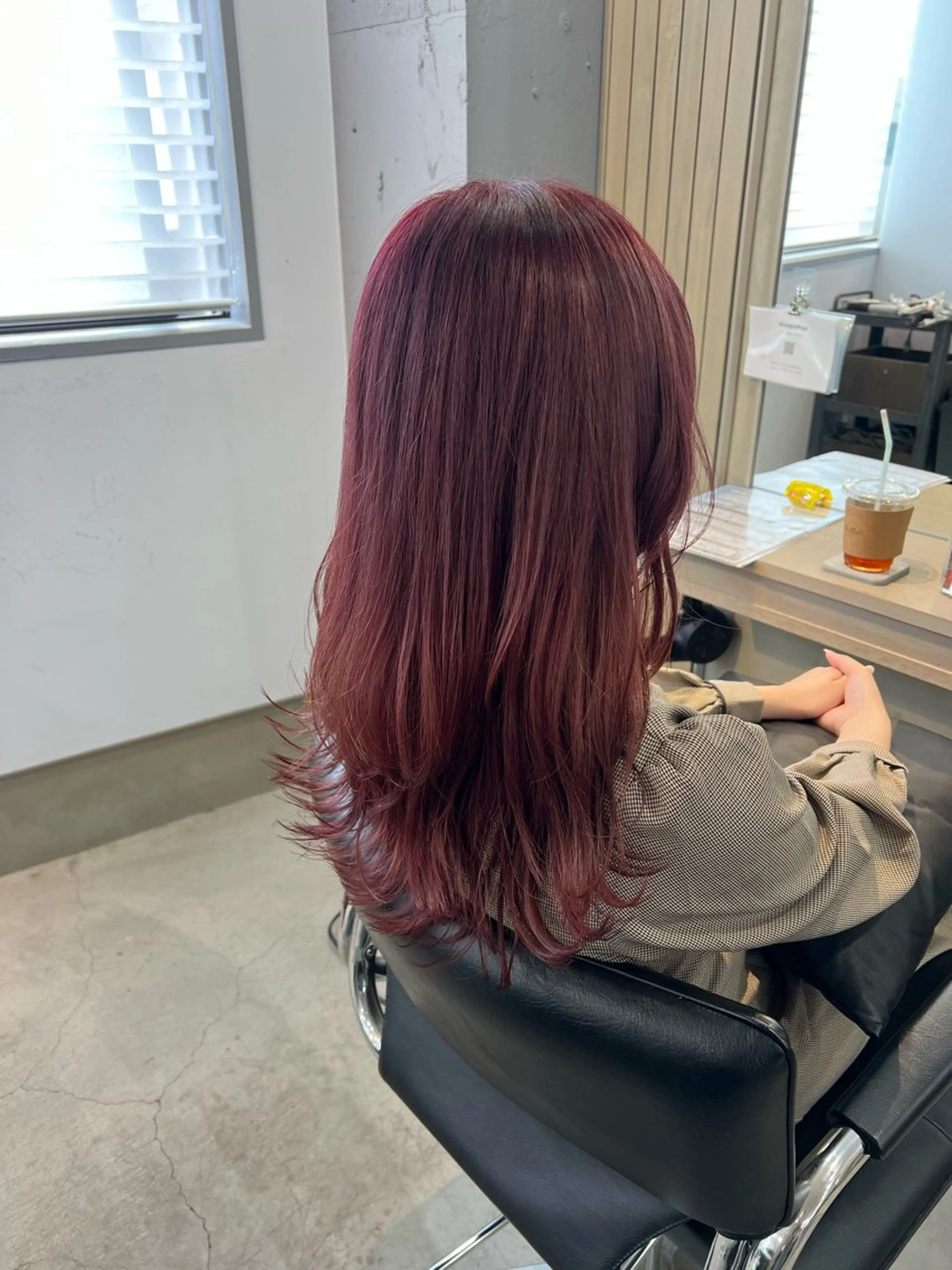 ロング カラー ブリーチ カシス ピンクカラー ヘアカラー Sachiko ❤︎‬Pressのヘアスタイル