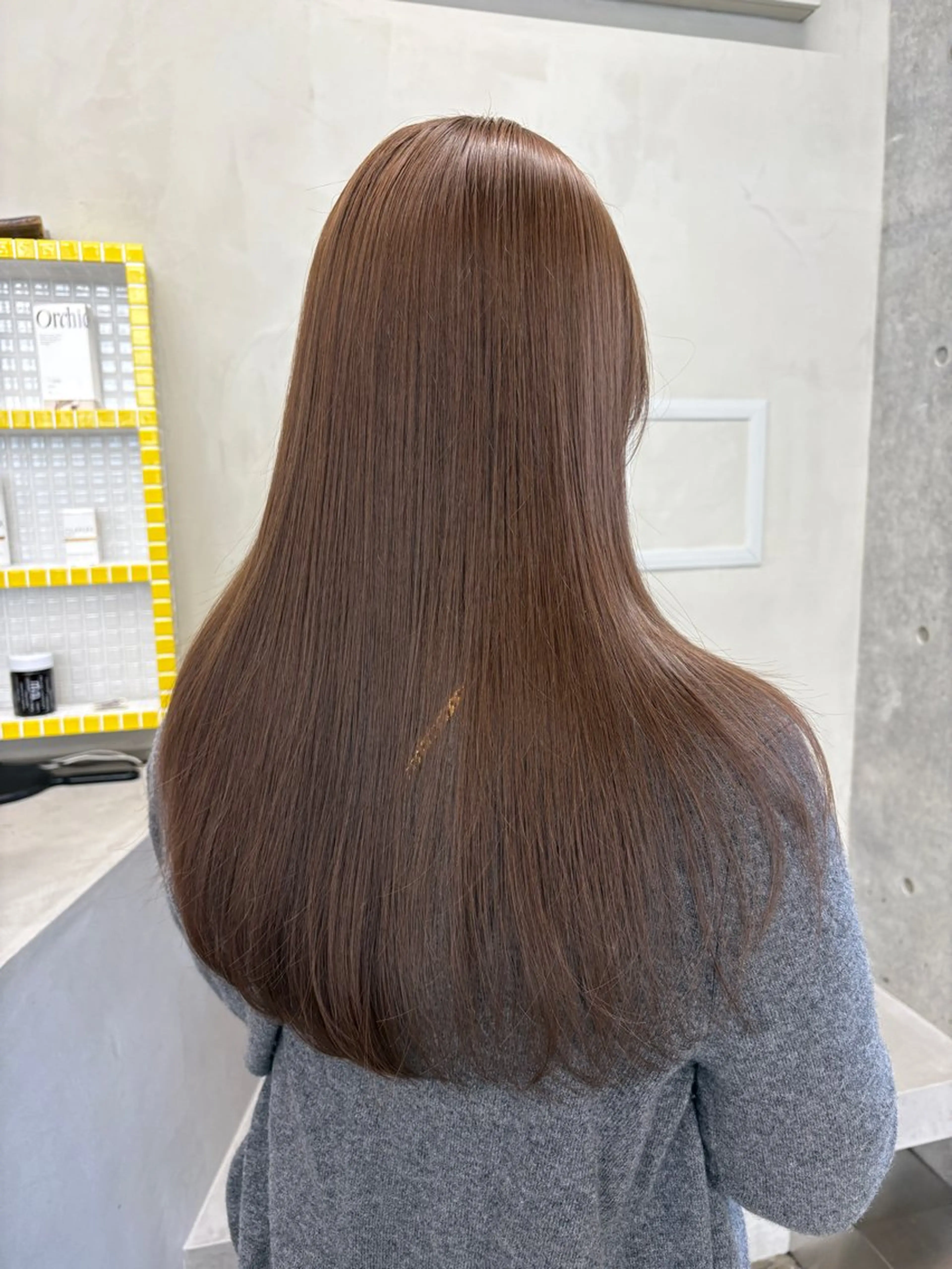 ロング カラー 黒髪 カット ヘアカラー yuuna/ ハッシュカット🎀のヘアスタイル