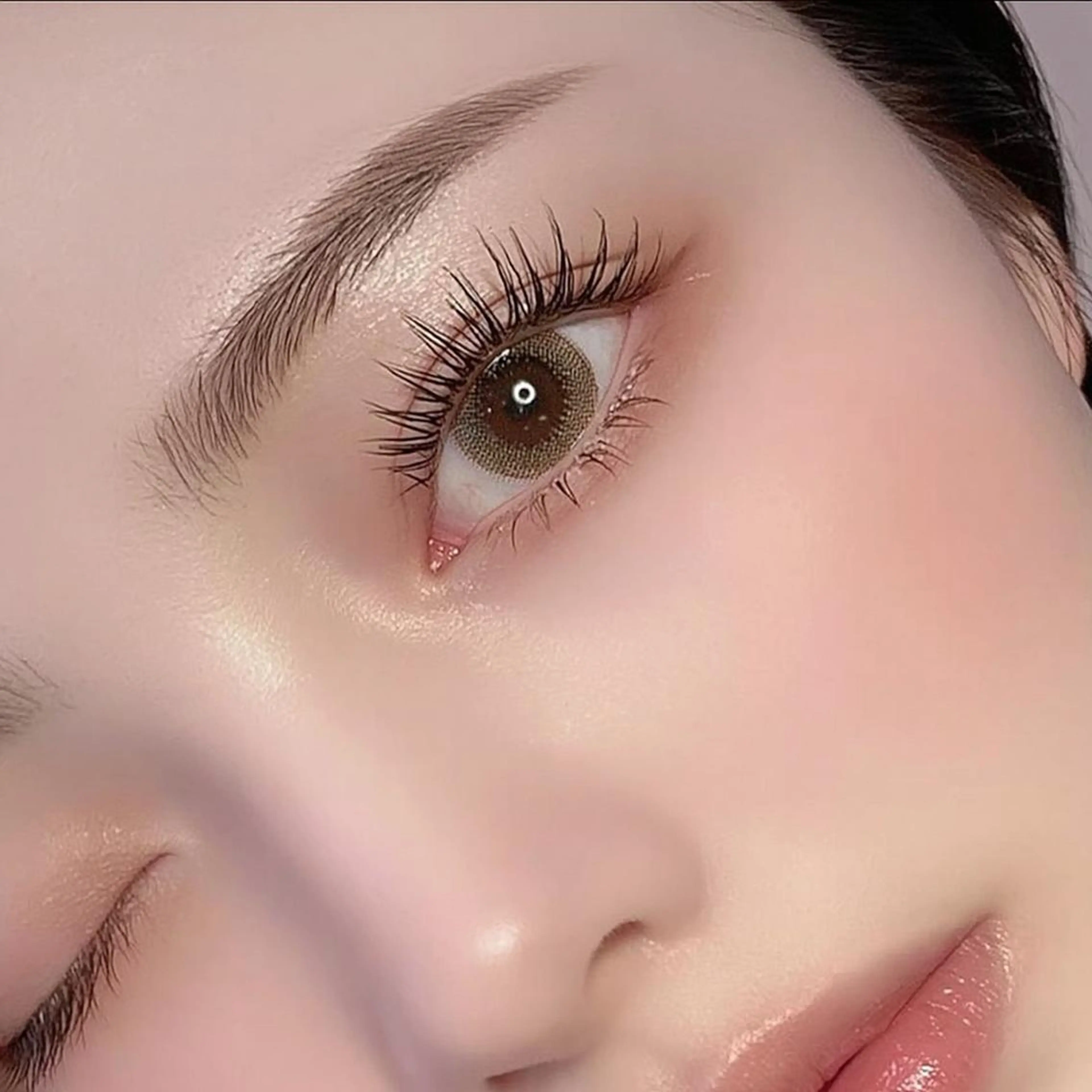 マツエク・マツパ 束感まつ毛 韓国風マツエク パリジェンヌラッシュリフト まつげパーマ マツパ まつげパーマ/ エクステ/あみ🎀のマツエク・マツパデザイン