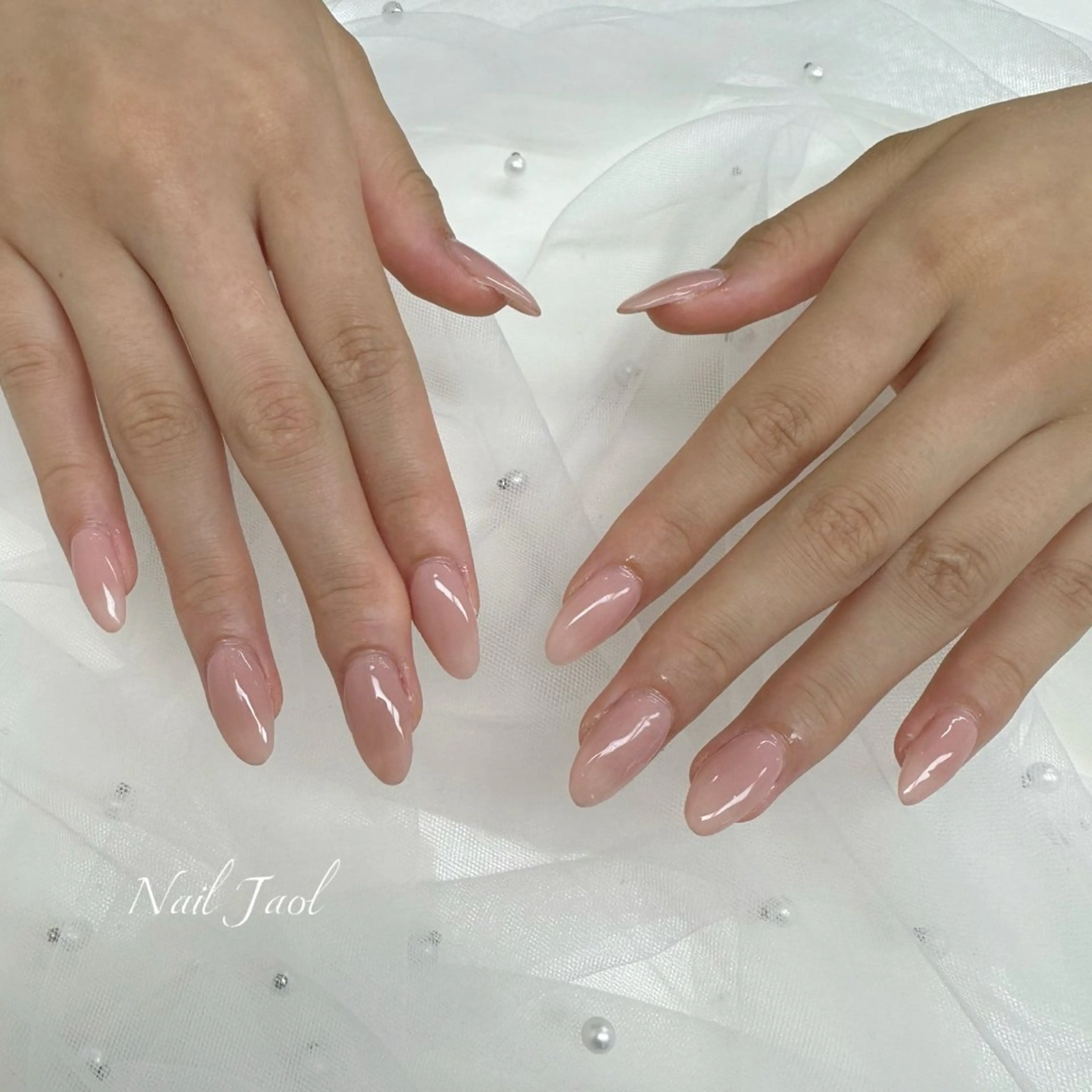 ロング 韓国風ヘア ハンドネイル ネイルJaol 池袋のネイルデザイン