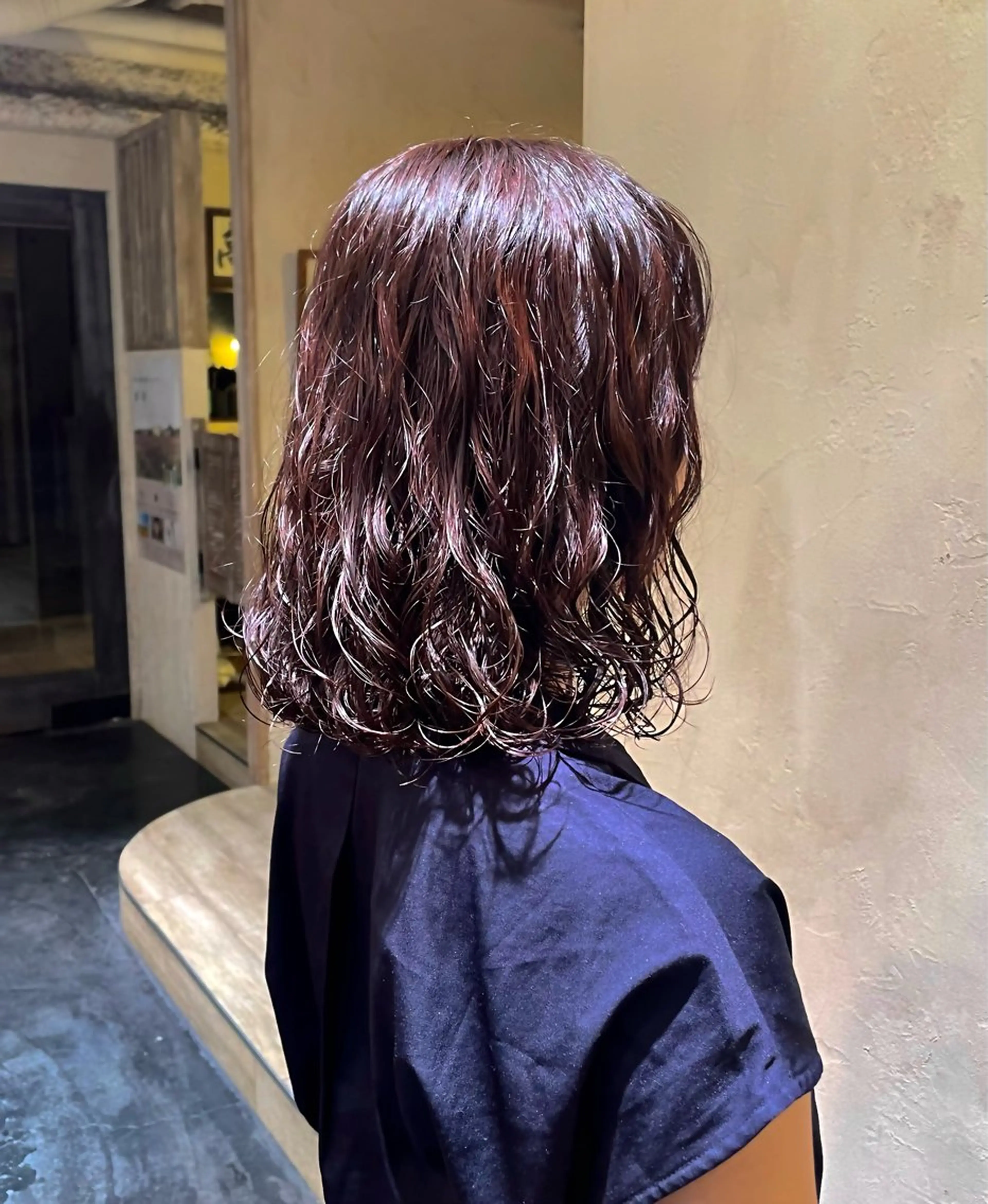 カラー パーマ 渡部 仁のヘアスタイル