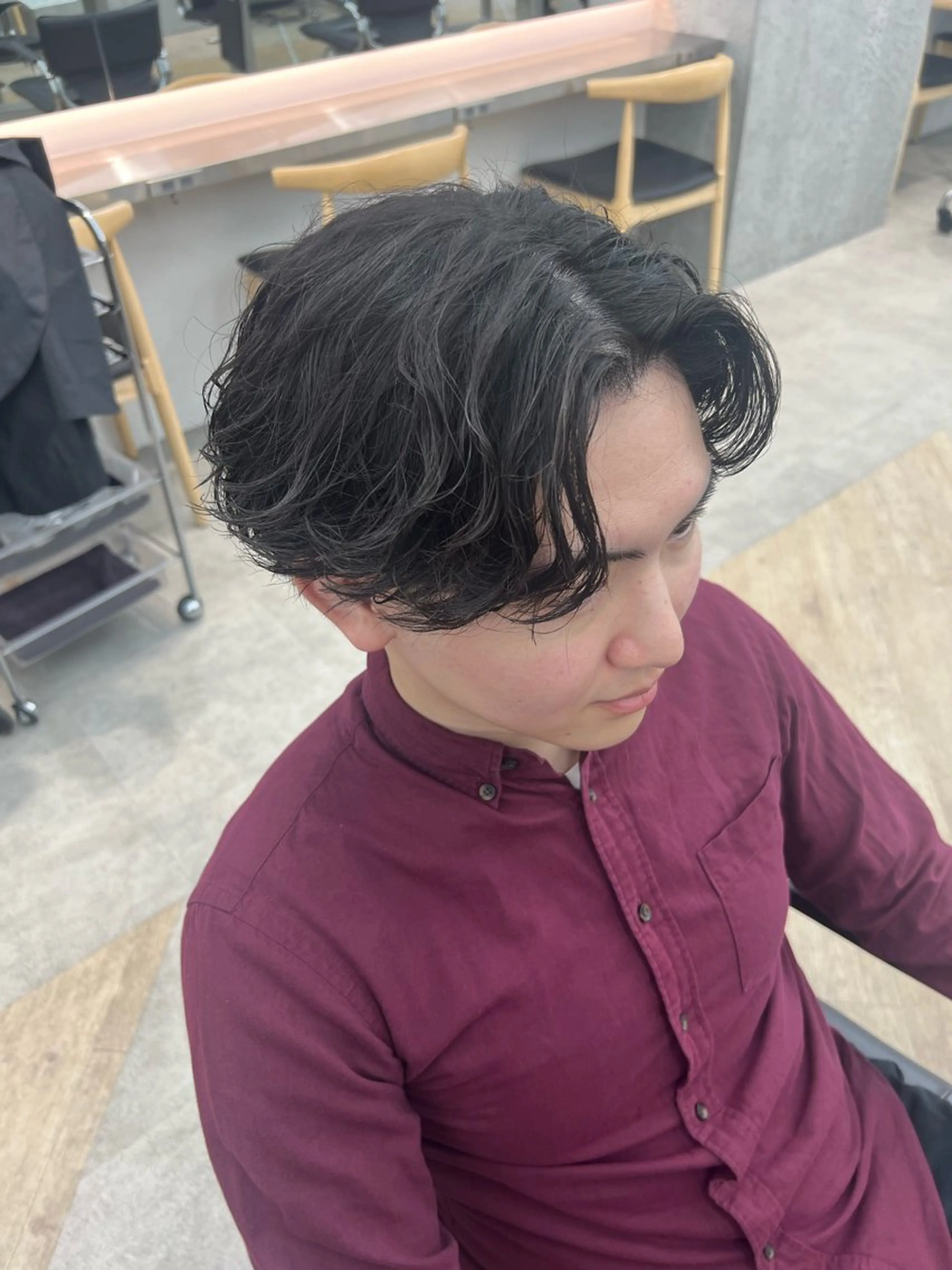 パーマ メンズ カット パーマ 🌀toa/波巻き✨ /メンズパーマ／栄のヘアスタイル