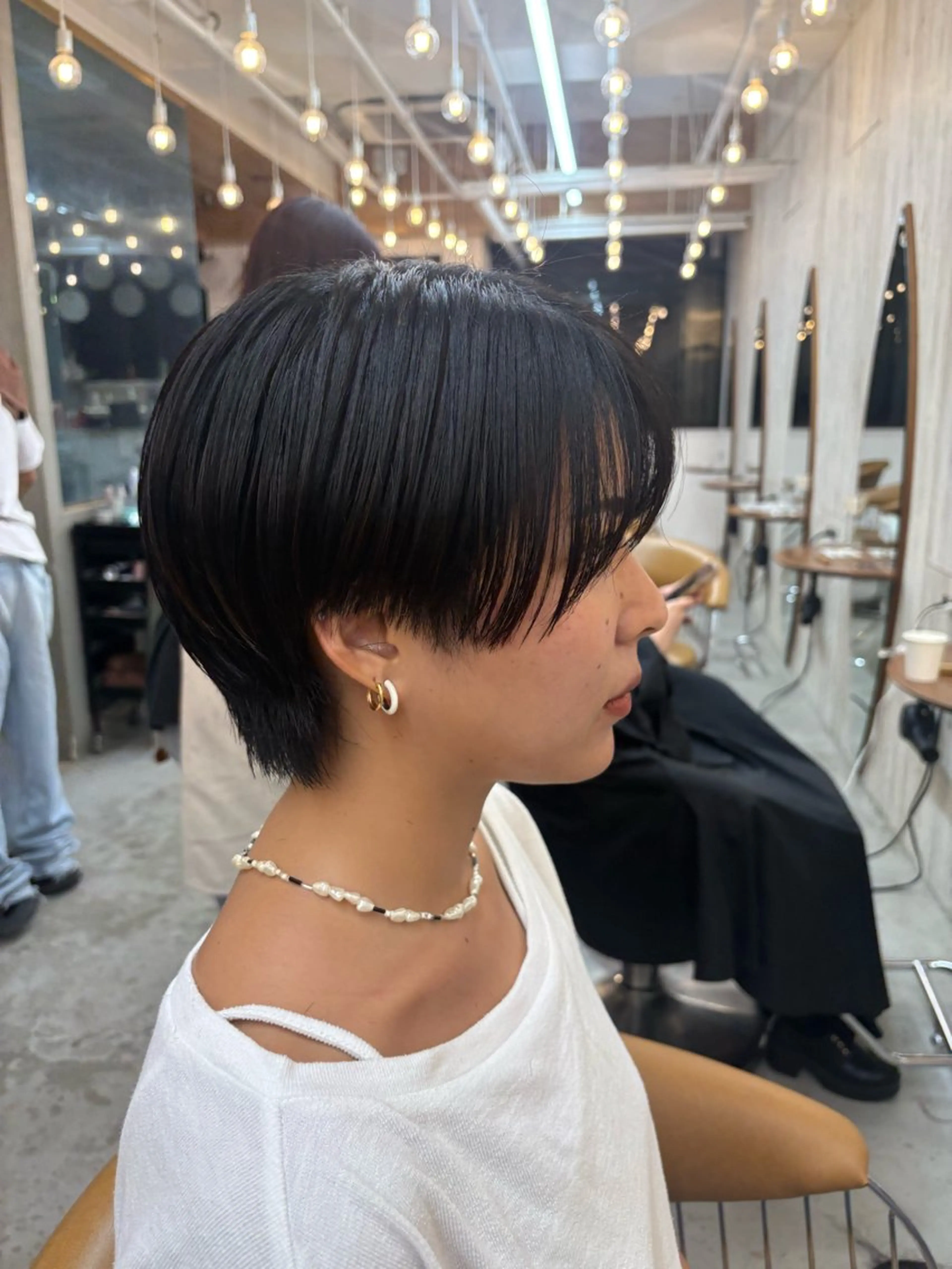 ショート カット ヘアカラー トリートメント オリーブベージュ/シ ョートボブたまき🧡のヘアスタイル