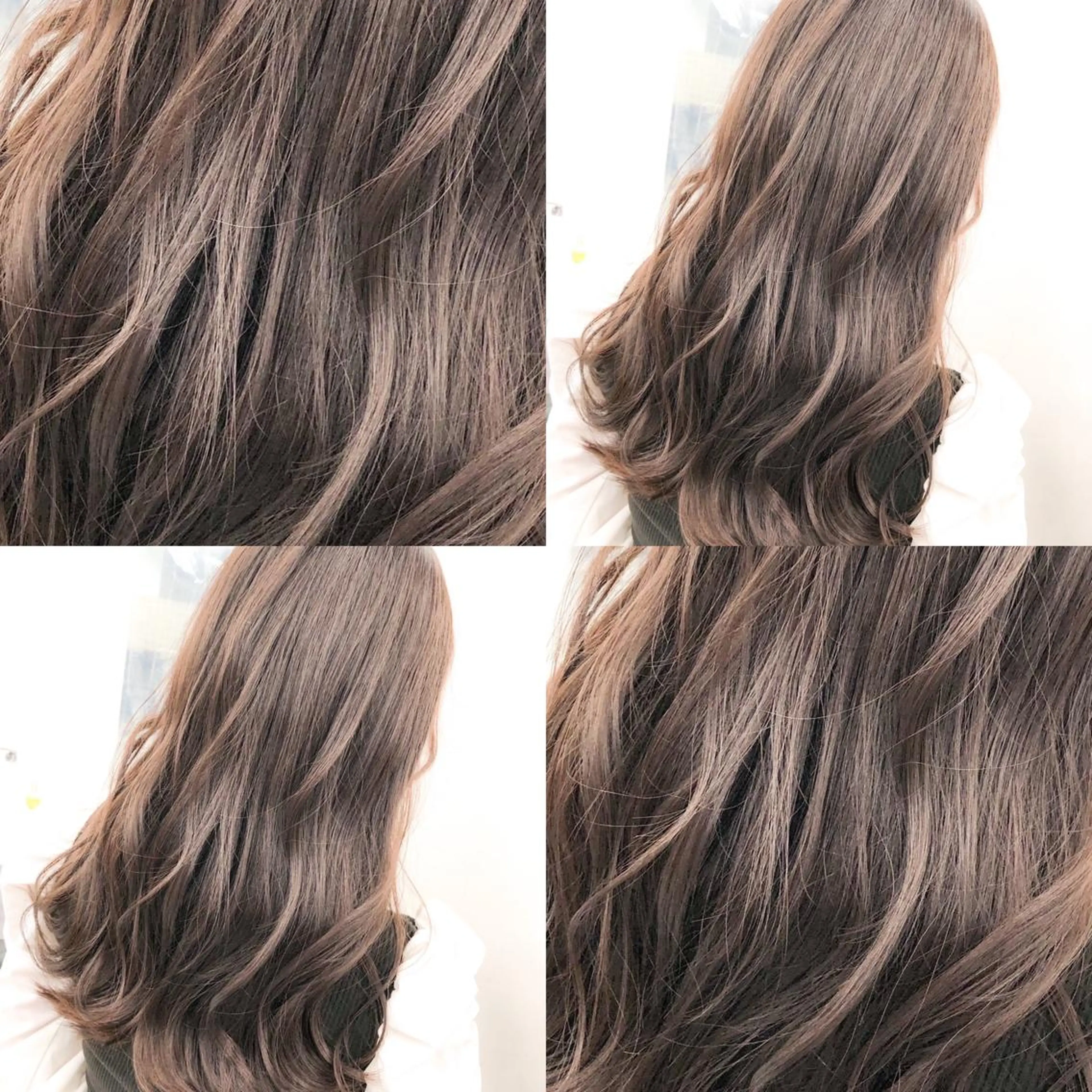 ロング カラー カット ヘアカラー ハイトーン×レイヤー カットTAKUMIのヘアスタイル