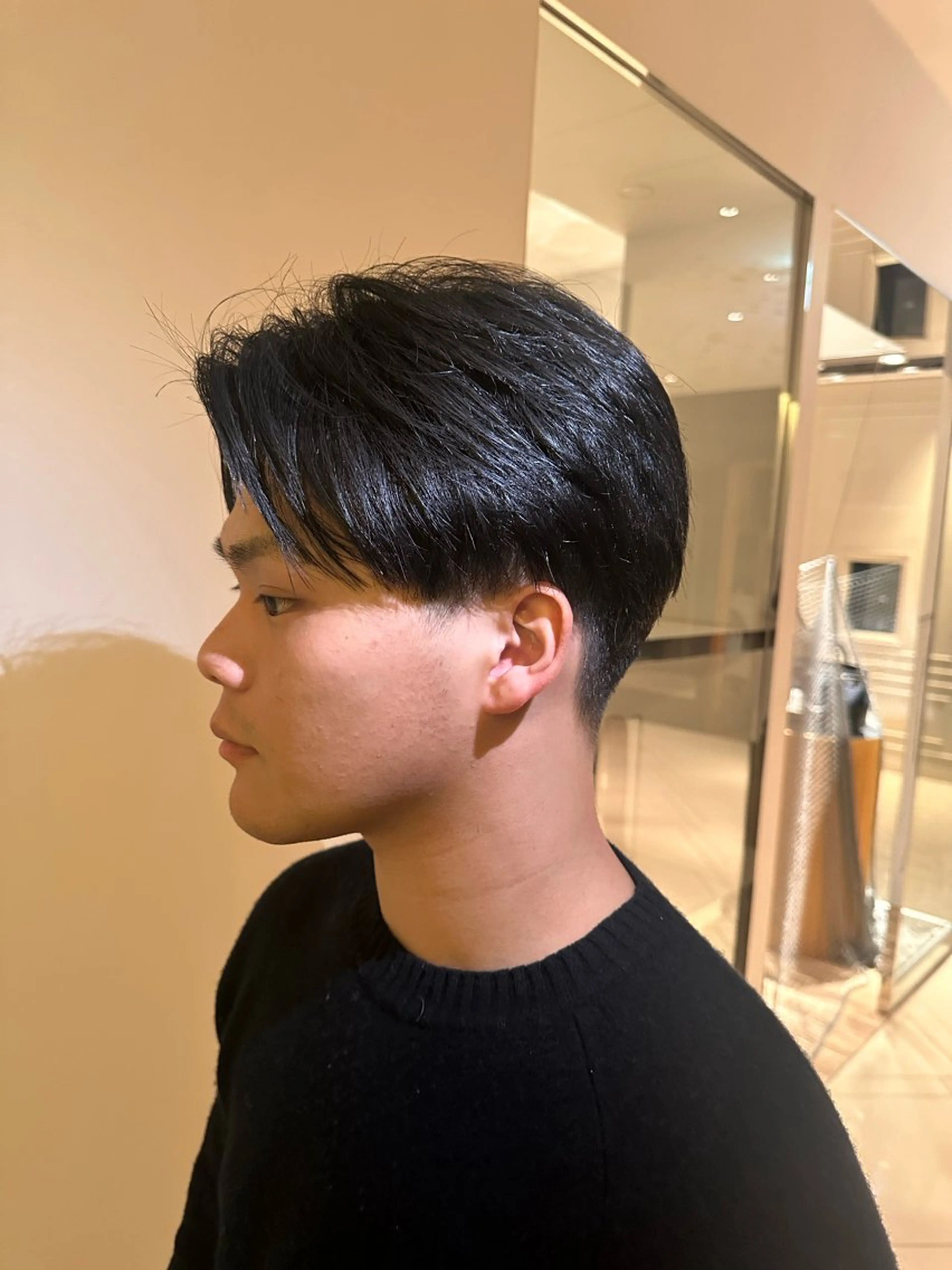 ミディアム メンズ 田中 瑠星のヘアスタイル