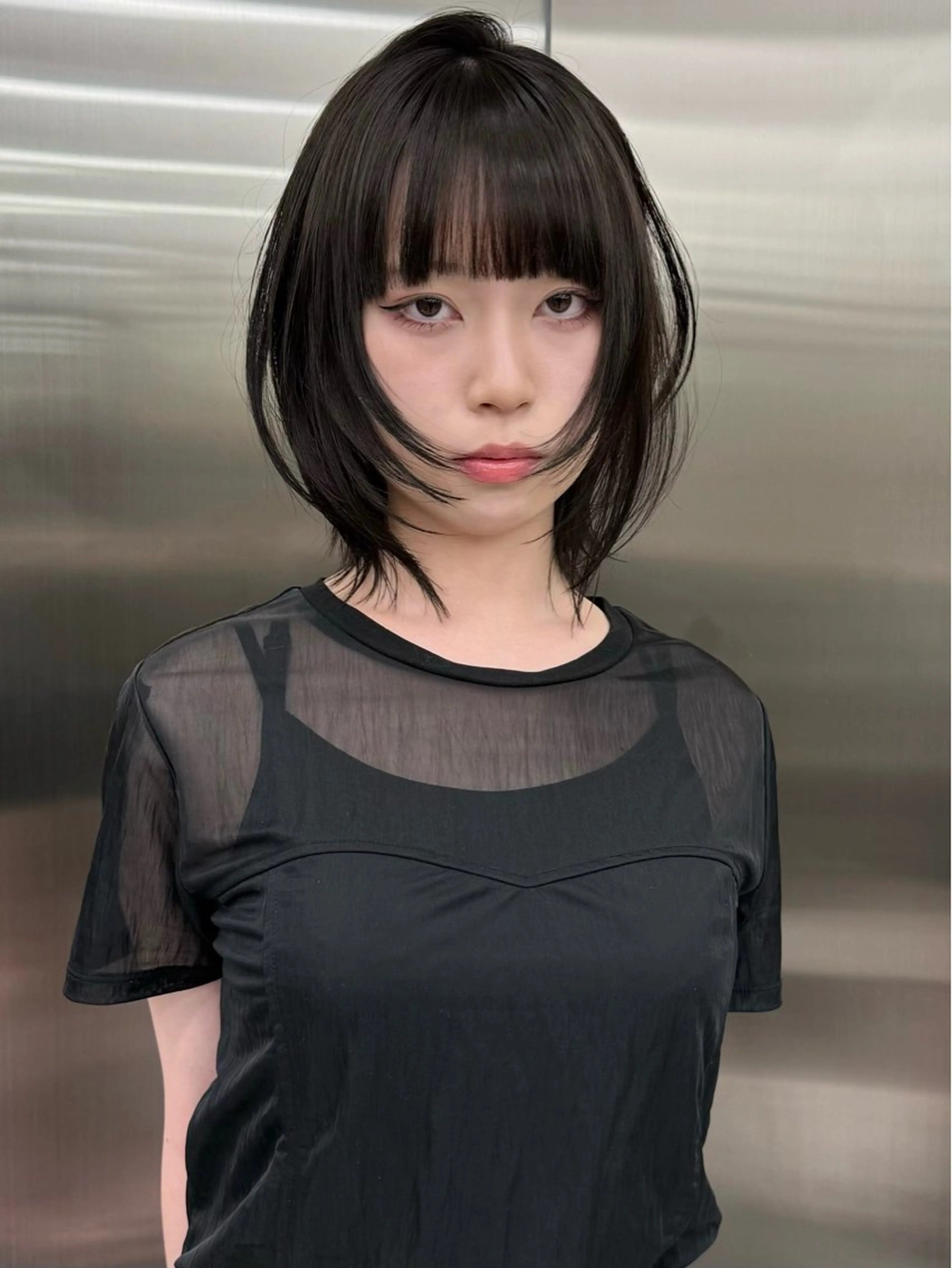 ショート ボブレイヤー ボブ くびれヘア ハッシュカット 髪質改善 カット トリートメント 似合わせカット Todaのヘアスタイル