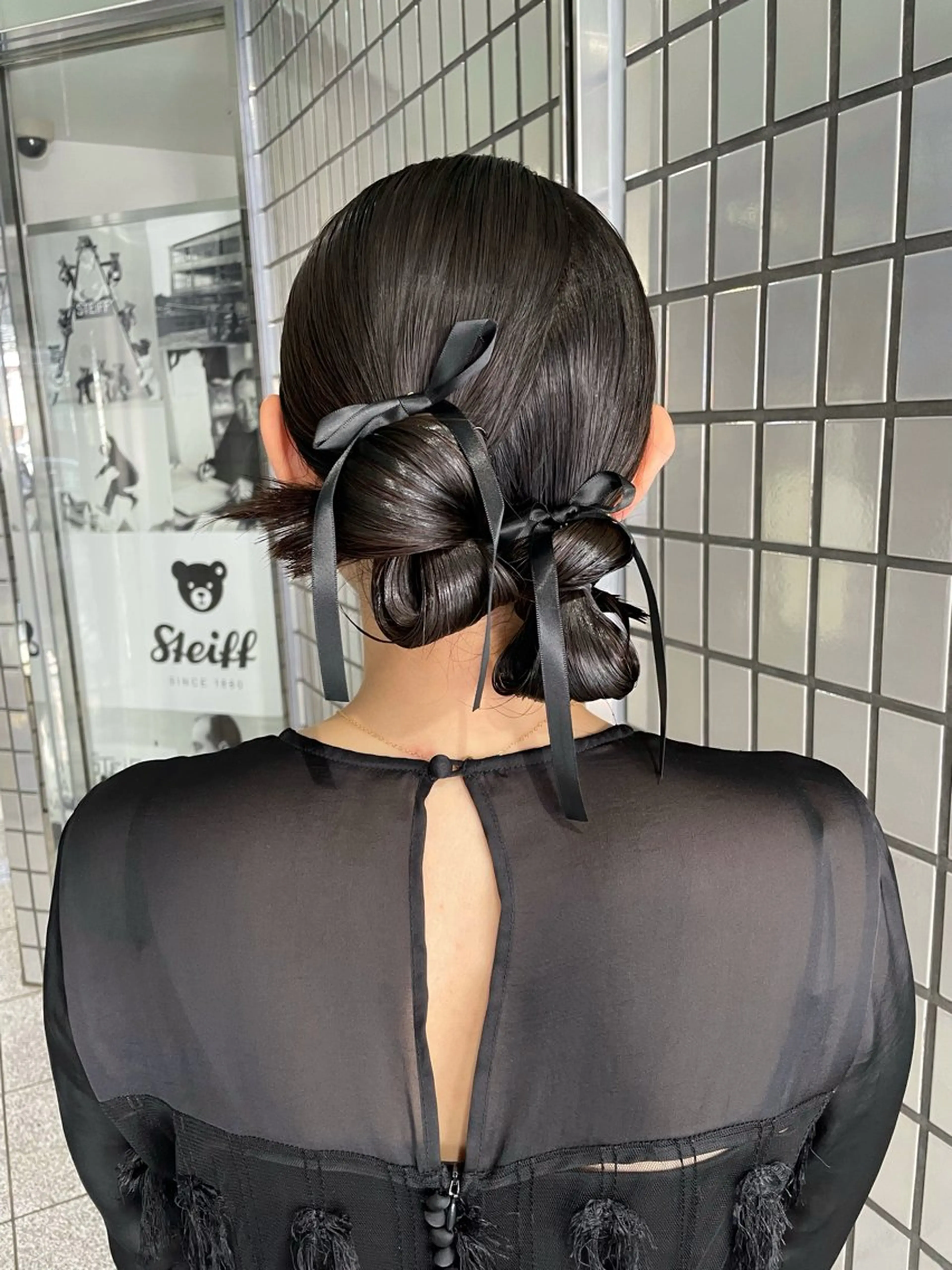 ロング ヘアアレンジ ヘアセット 【表参道】Ruri デジタルパーマのヘアスタイル