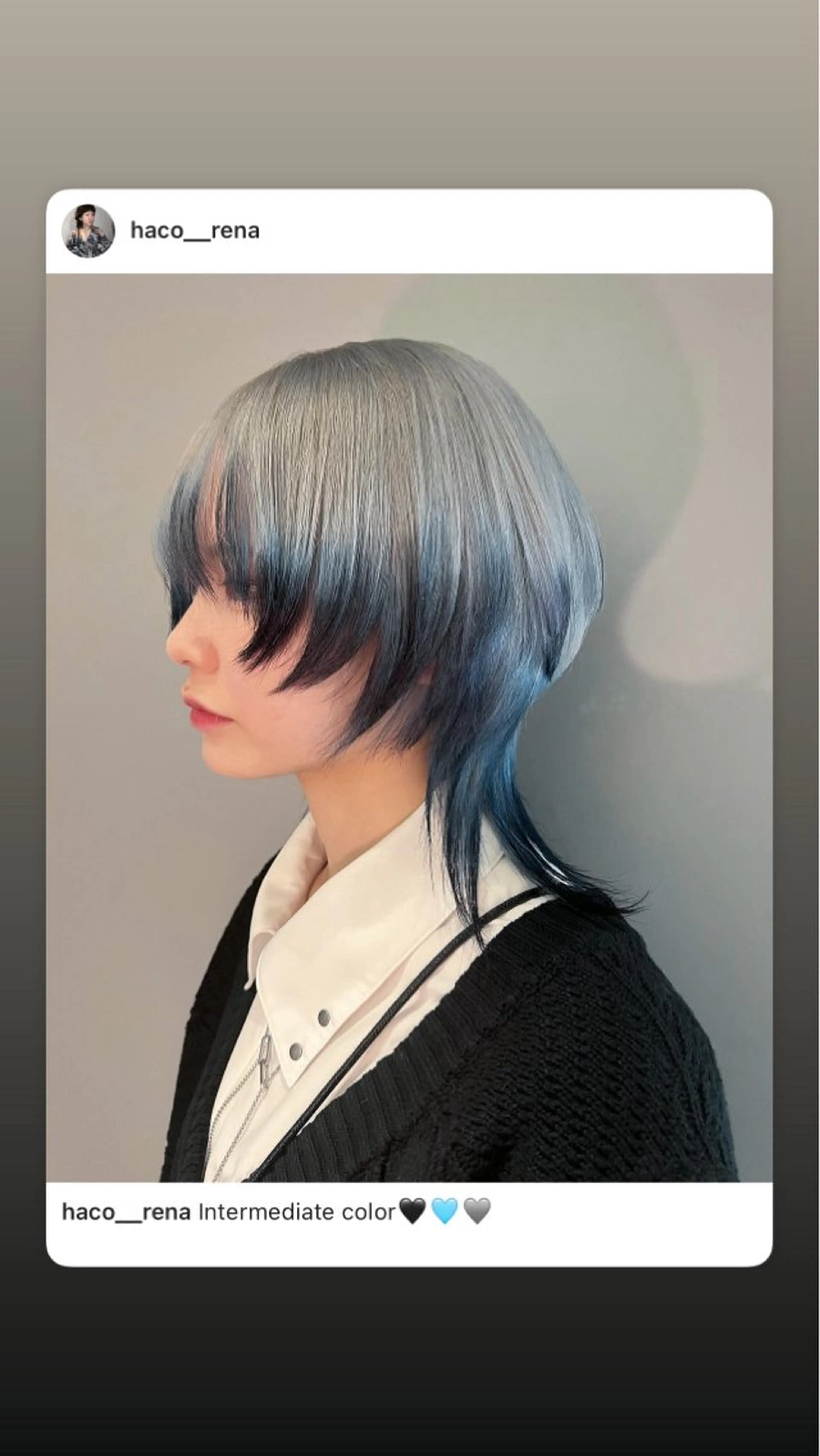 ミディアム カラー カット ヘアカラー 圧倒的デザイン力 店長🎨RENAのヘアスタイル