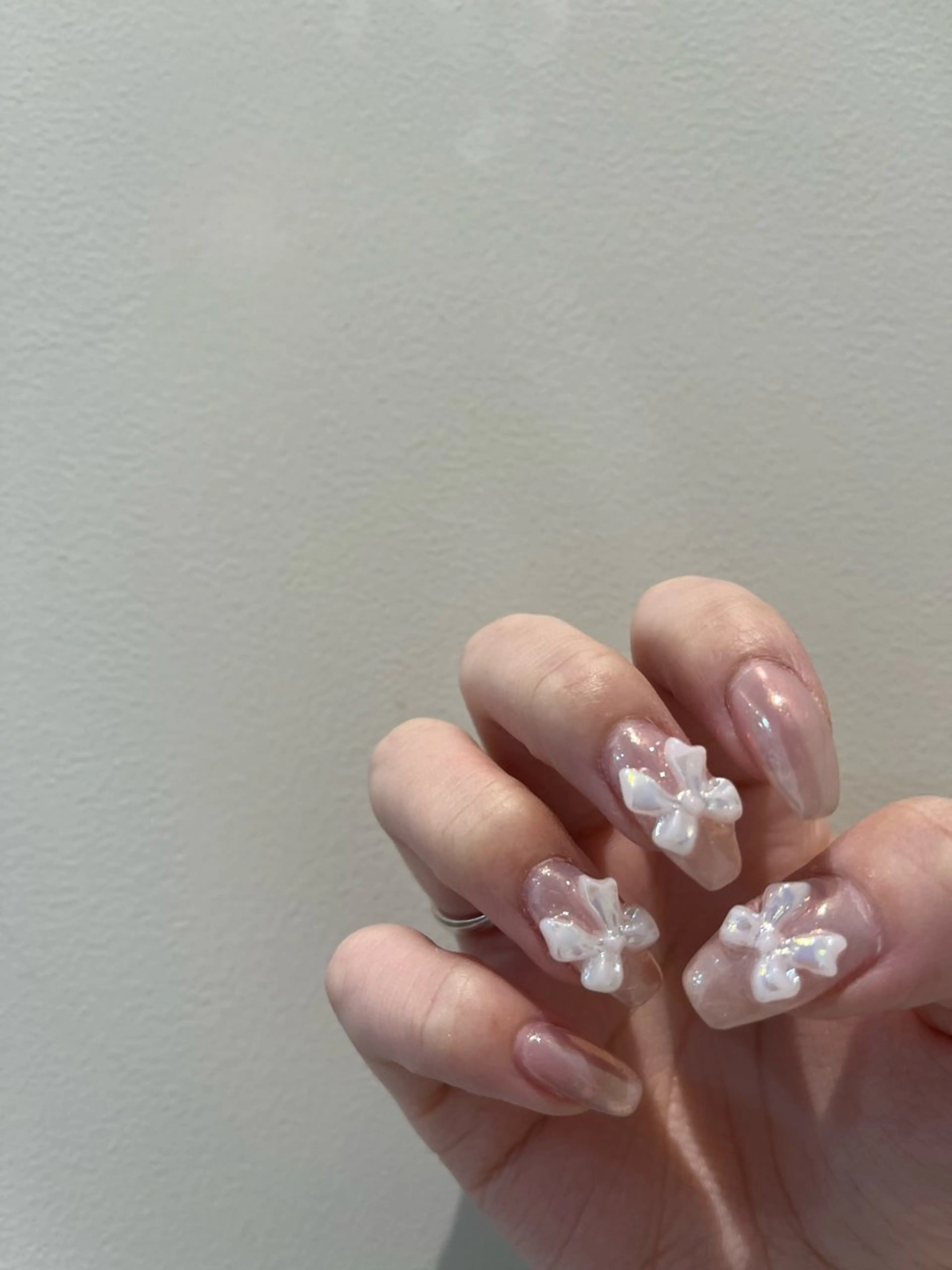 ネイル おそろいネイル 春ネイル ハンドネイル Momone /渋谷/パラジェルのネイルデザイン