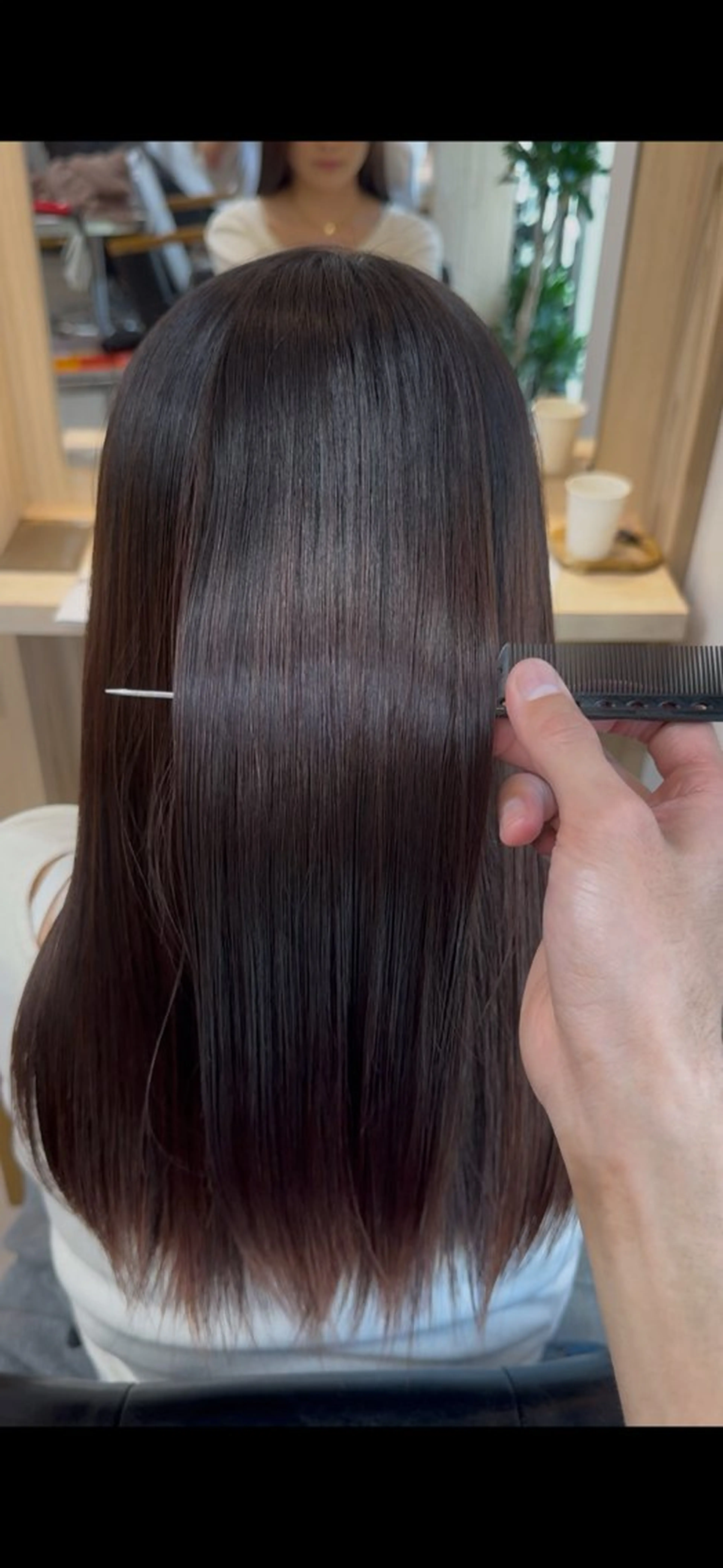 ロング 縮毛矯正 トリートメント 縮毛矯正 TOA／ 福岡JIL BLANのヘアスタイル