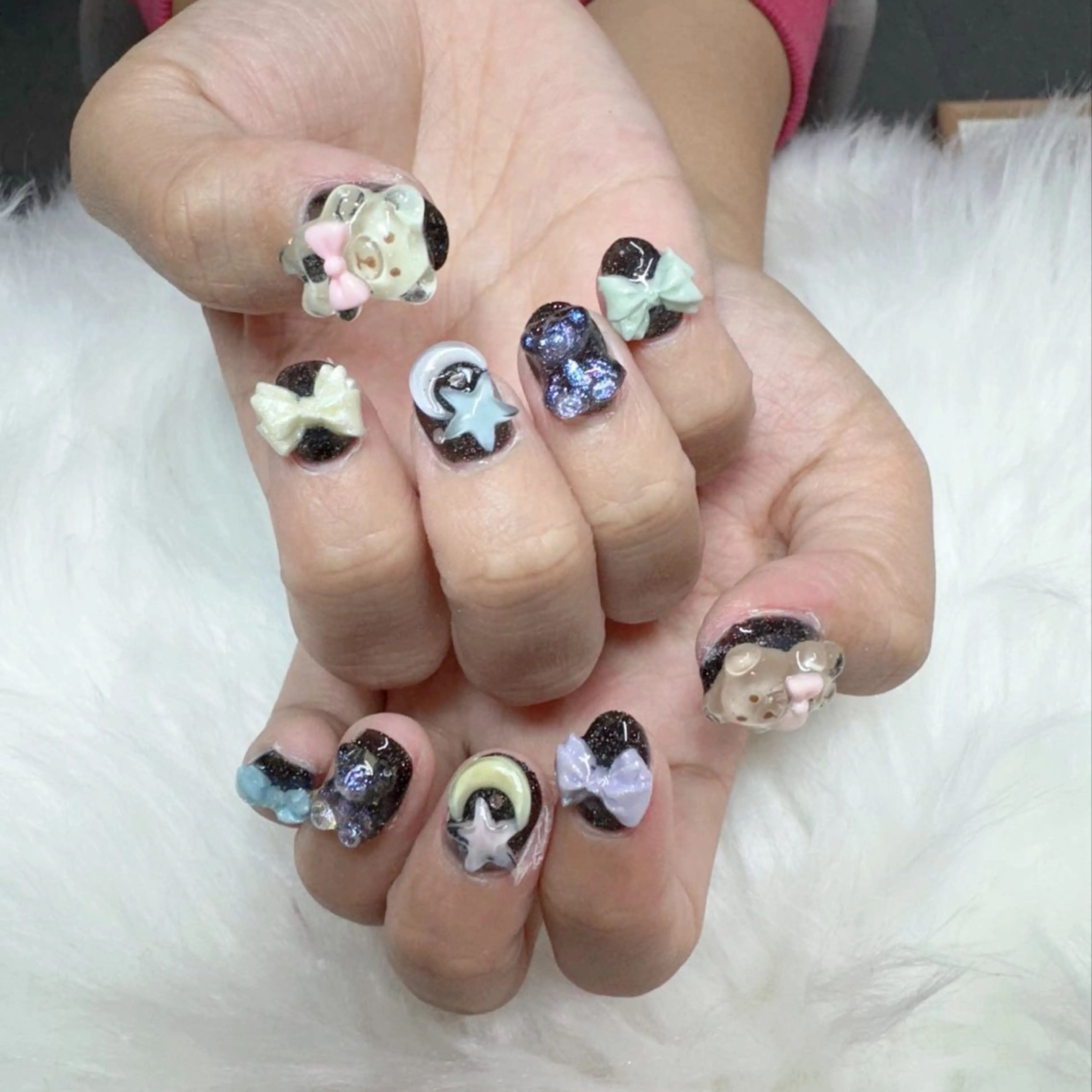 ネイル ハンドネイル 🎀nana🫧 ワンホンネイル🎀のネイルデザイン