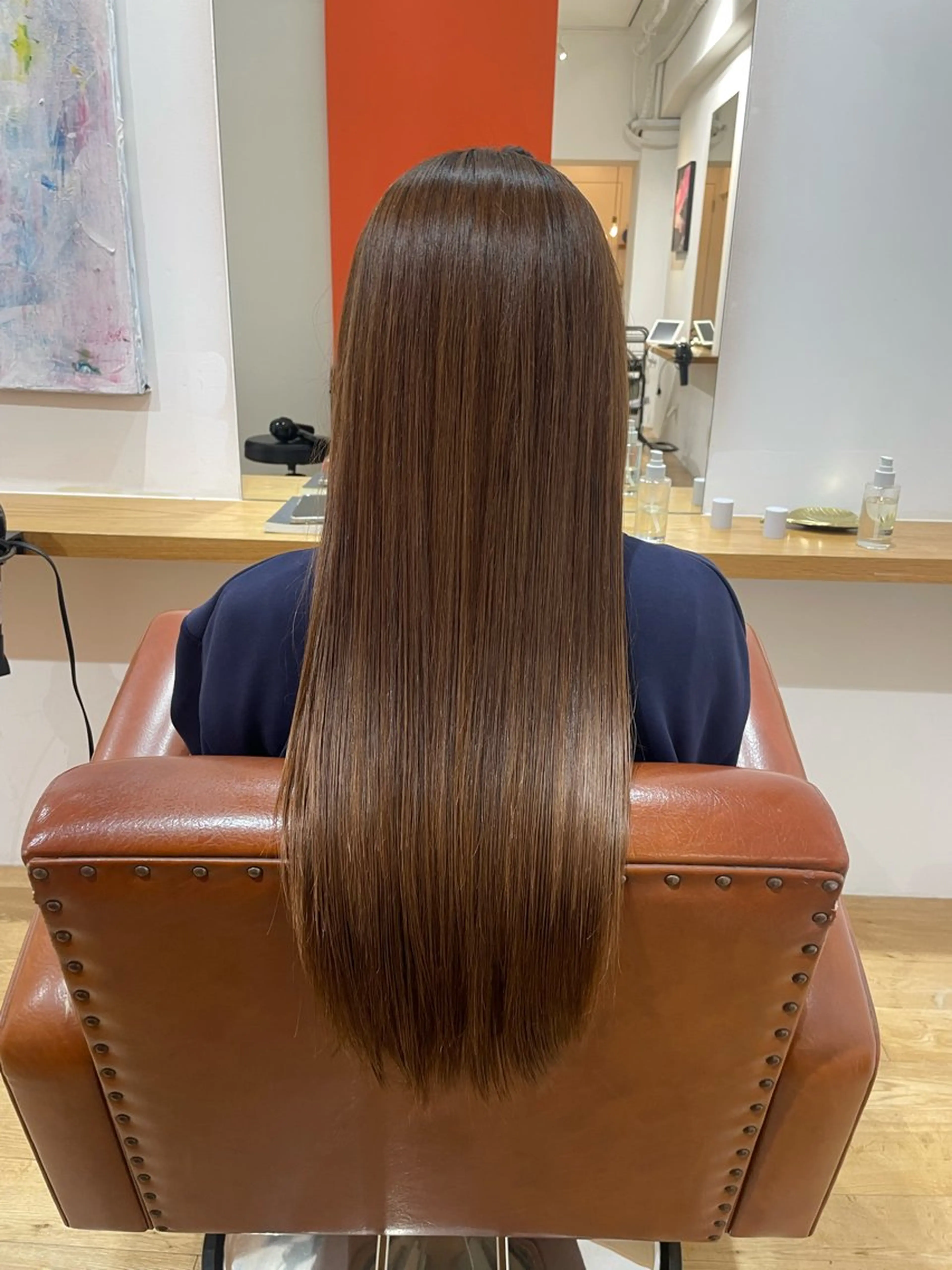 ロング 縮毛矯正 河野 佳音のヘアスタイル