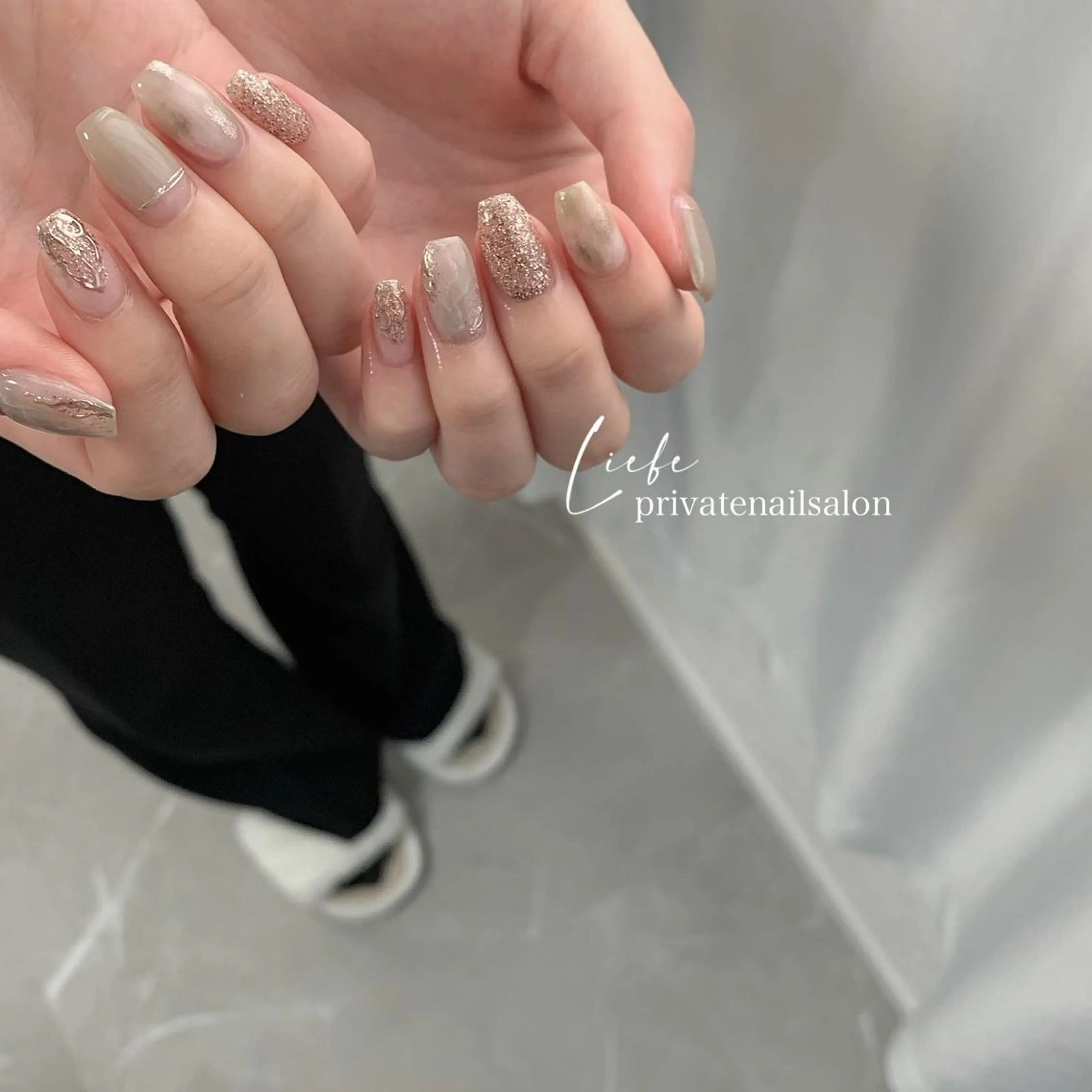 ネイル ニュアンスネイル ハンドネイル Liebe nailのネイルデザイン