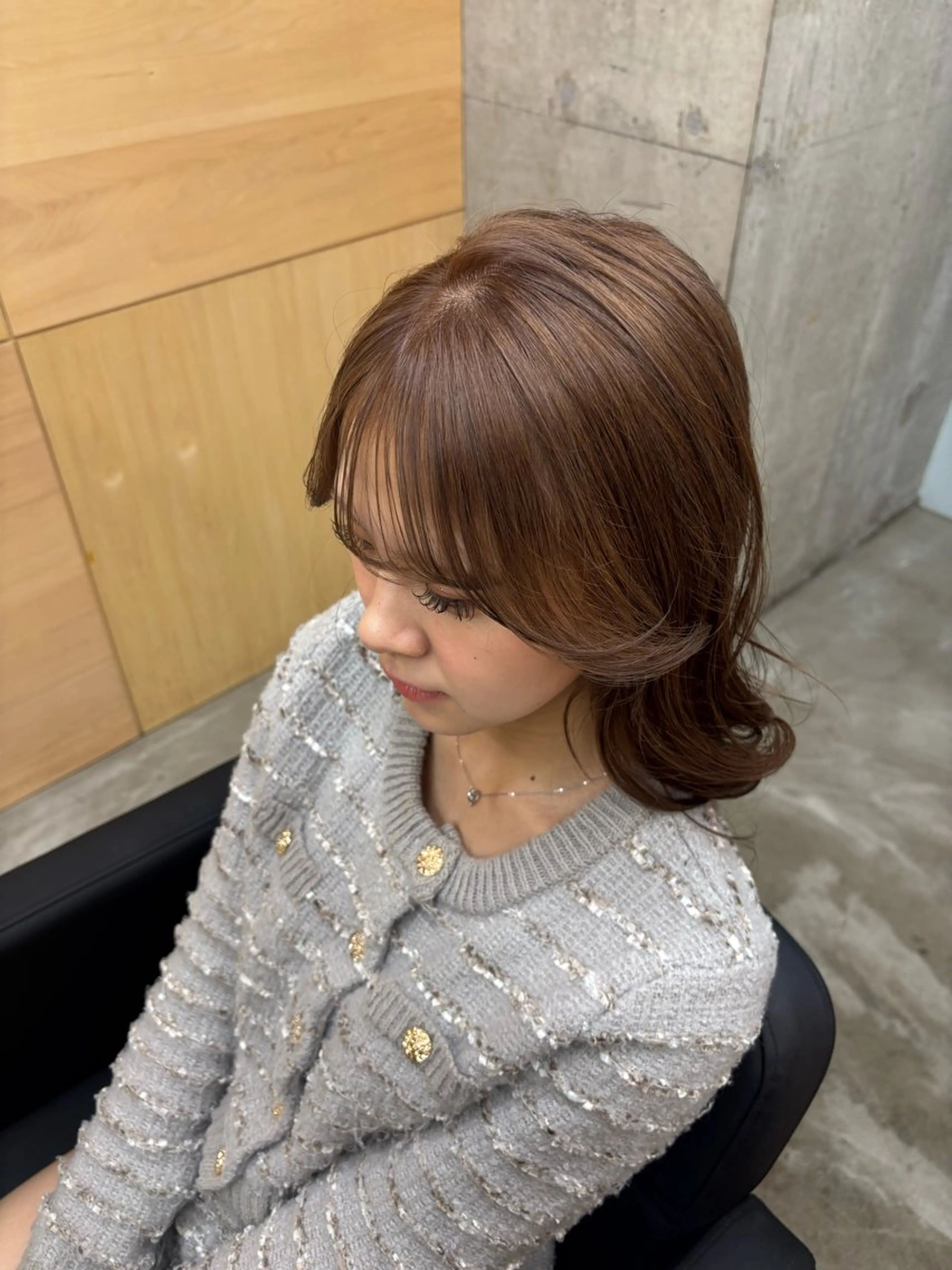 セミロング ヘアカラー ROBEHAER /NOZOMUのヘアスタイル