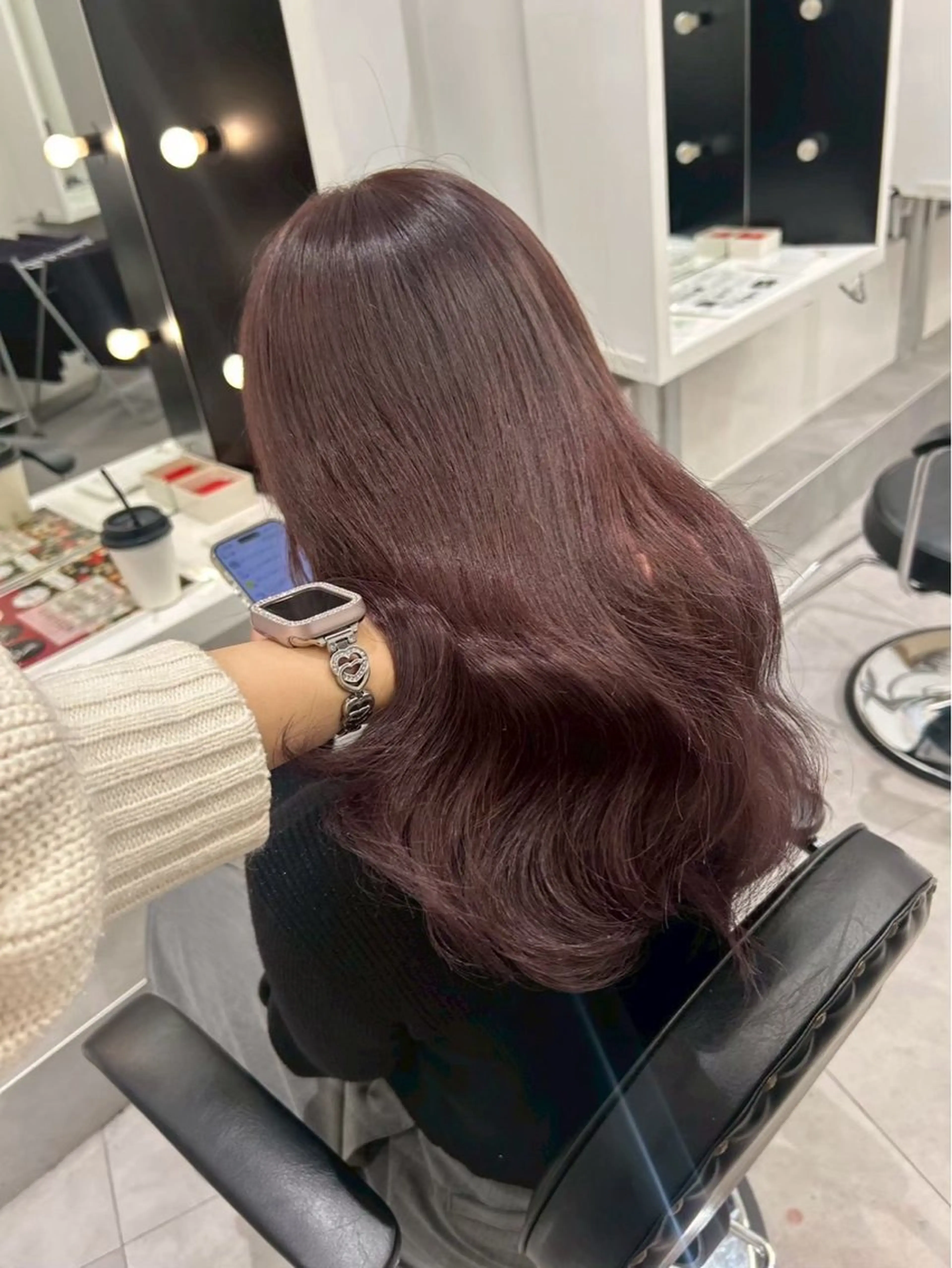 ロング カラー ヘアカラー トリートメント まほ/ カラーモデル募集中のヘアスタイル