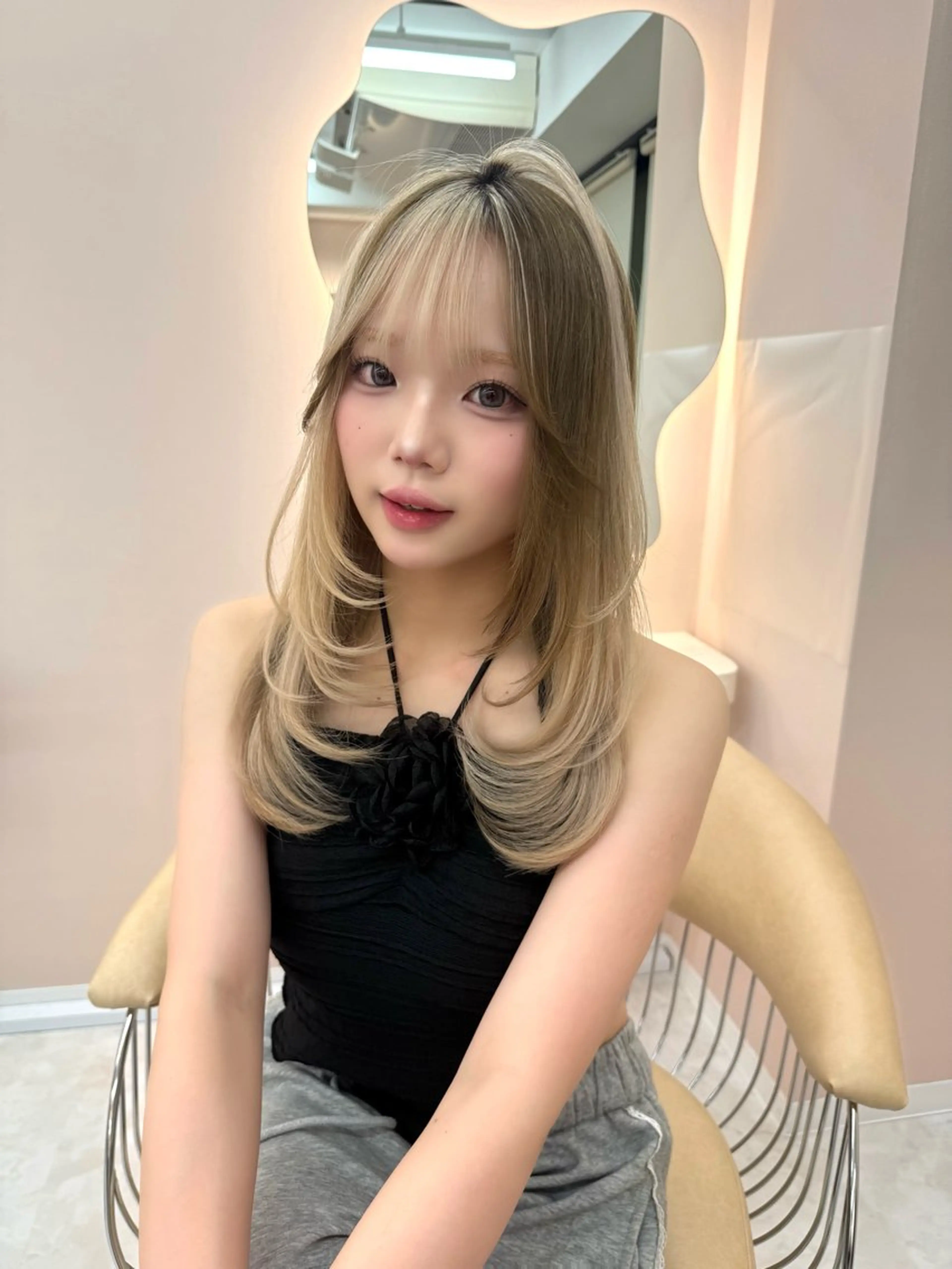 ミディアム レイヤーカット🫧 🎀Tomoka🎀のヘアスタイル