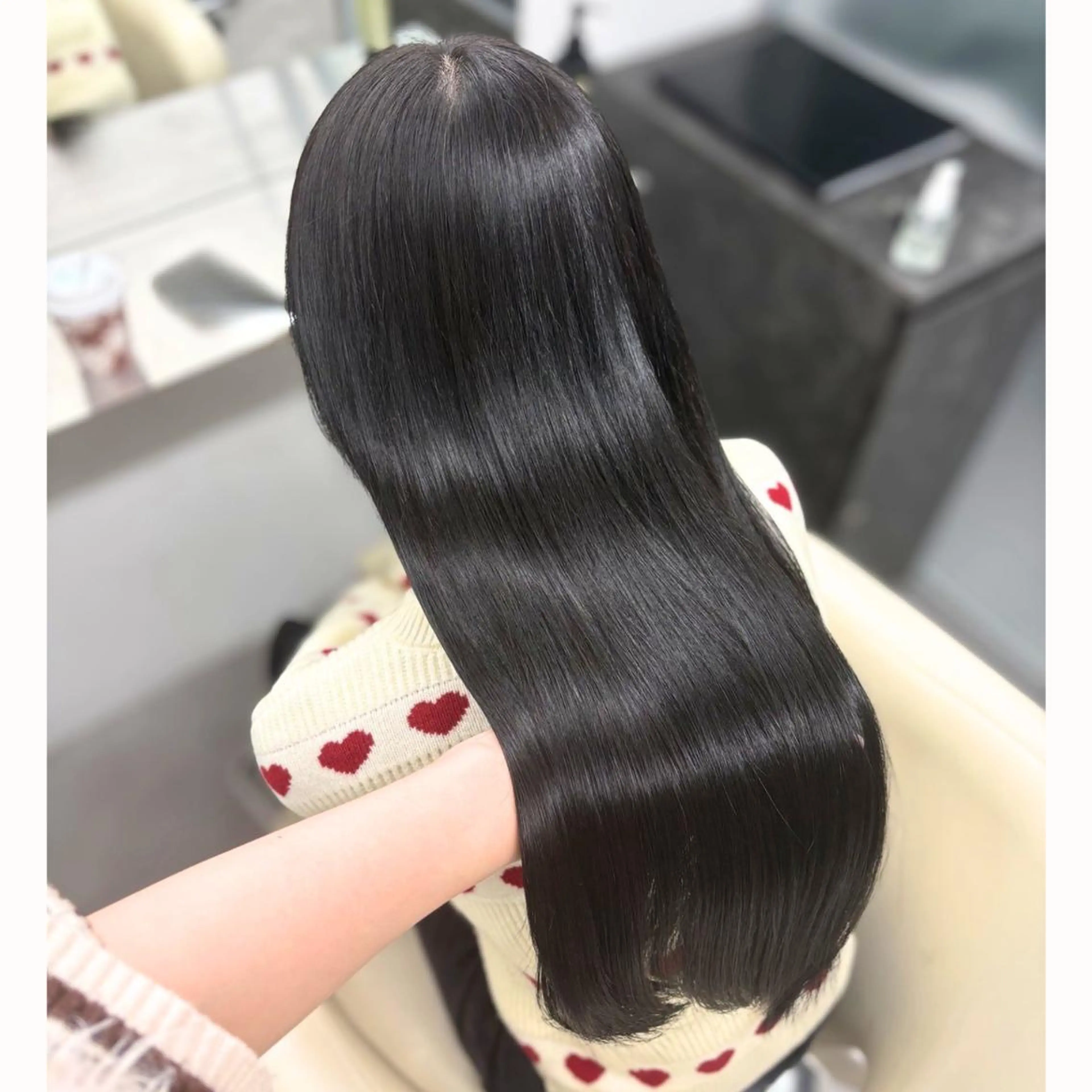 ロング カラー 透明感カラー 髪質改善 トリートメント カット ヘアカラー トリートメント トレンド甘めガーリー Mizuki☁️🫧のヘアスタイル