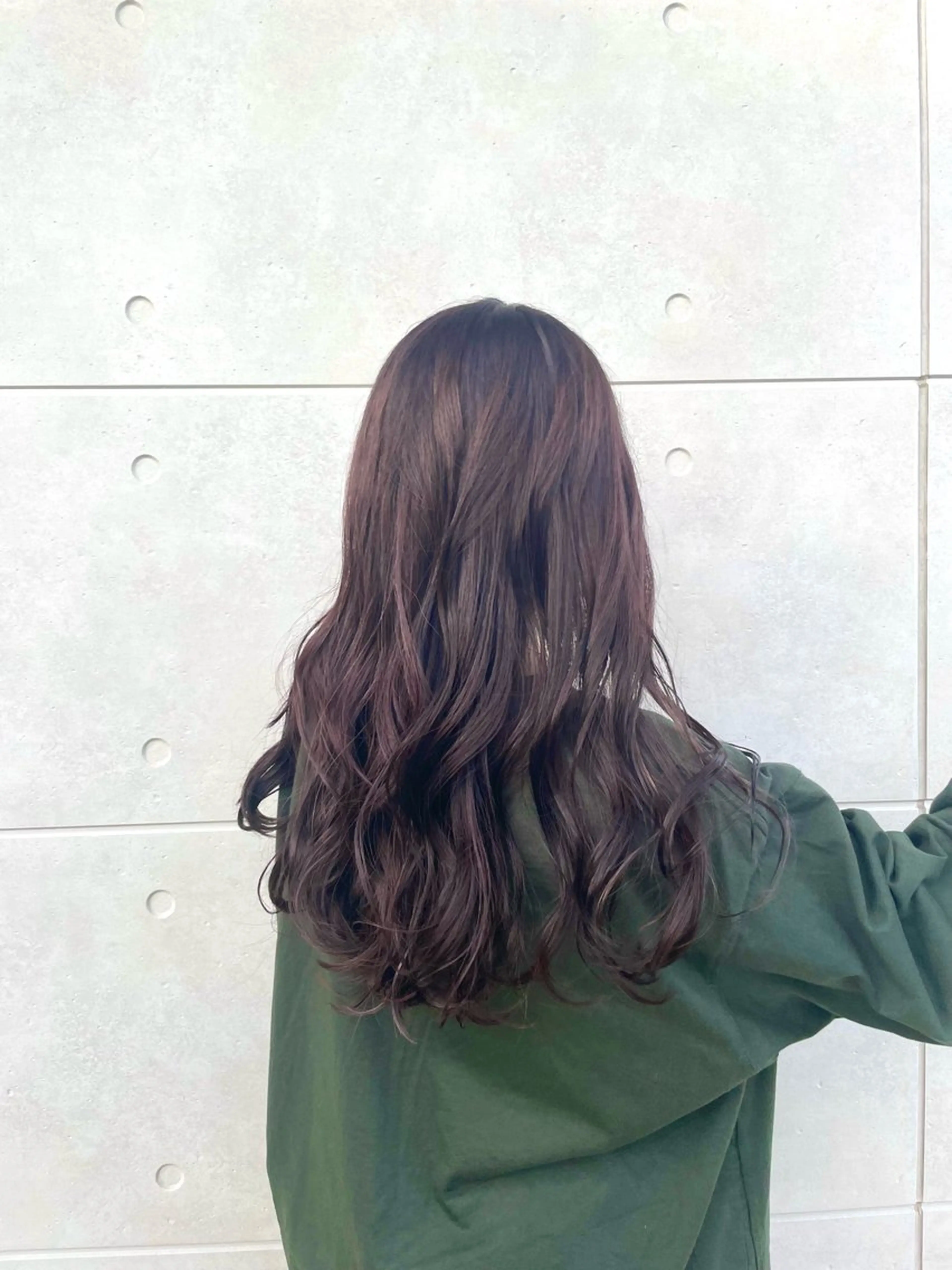 ロング カラー ブラウンカラー カシス GRANDEUR焼津 /森田まゆ🎀のヘアスタイル