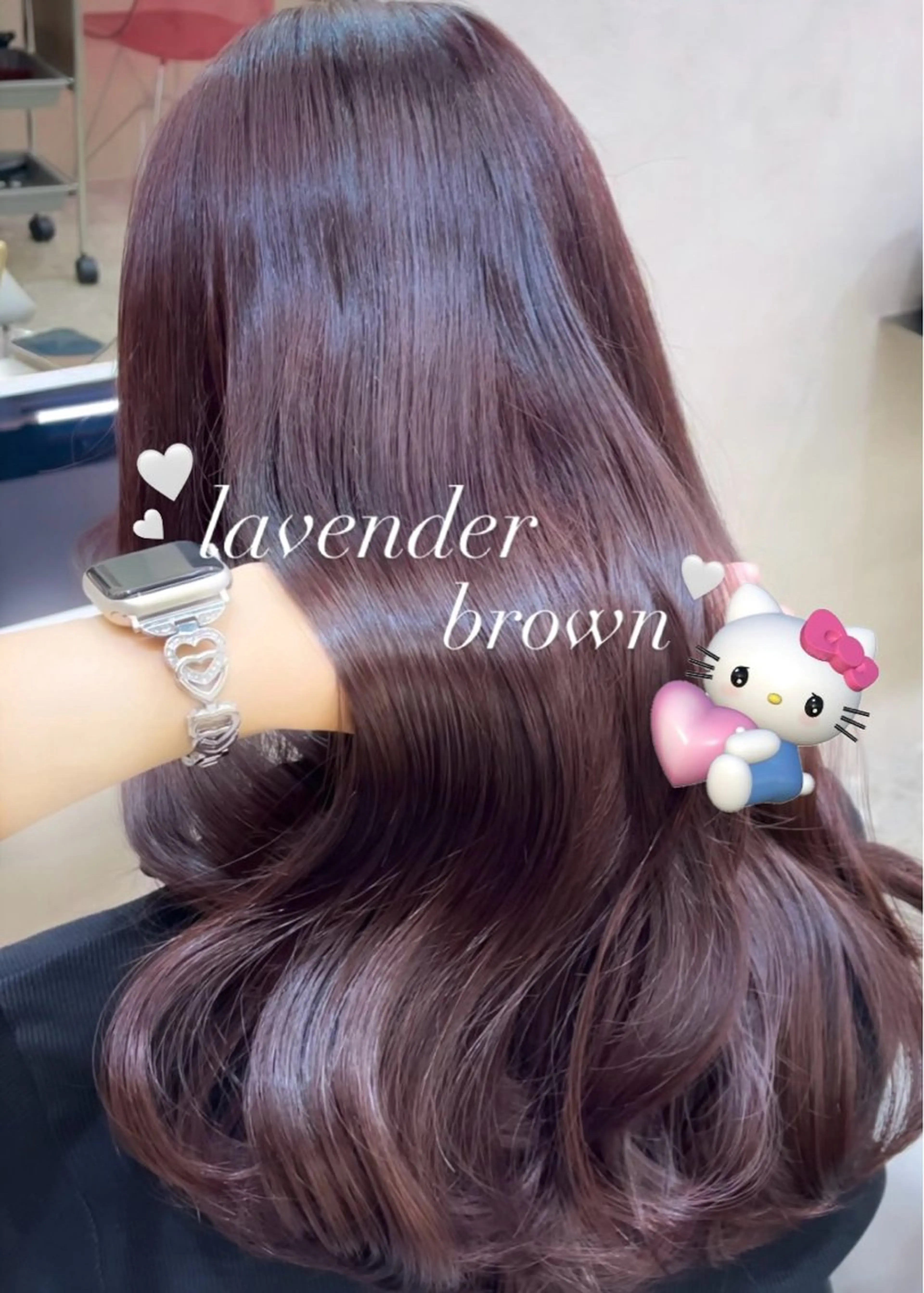 ロング カラー カット ヘアカラー トリートメント 🎀Ami/新宿/レ イヤー/韓国ヘア🎀のヘアスタイル