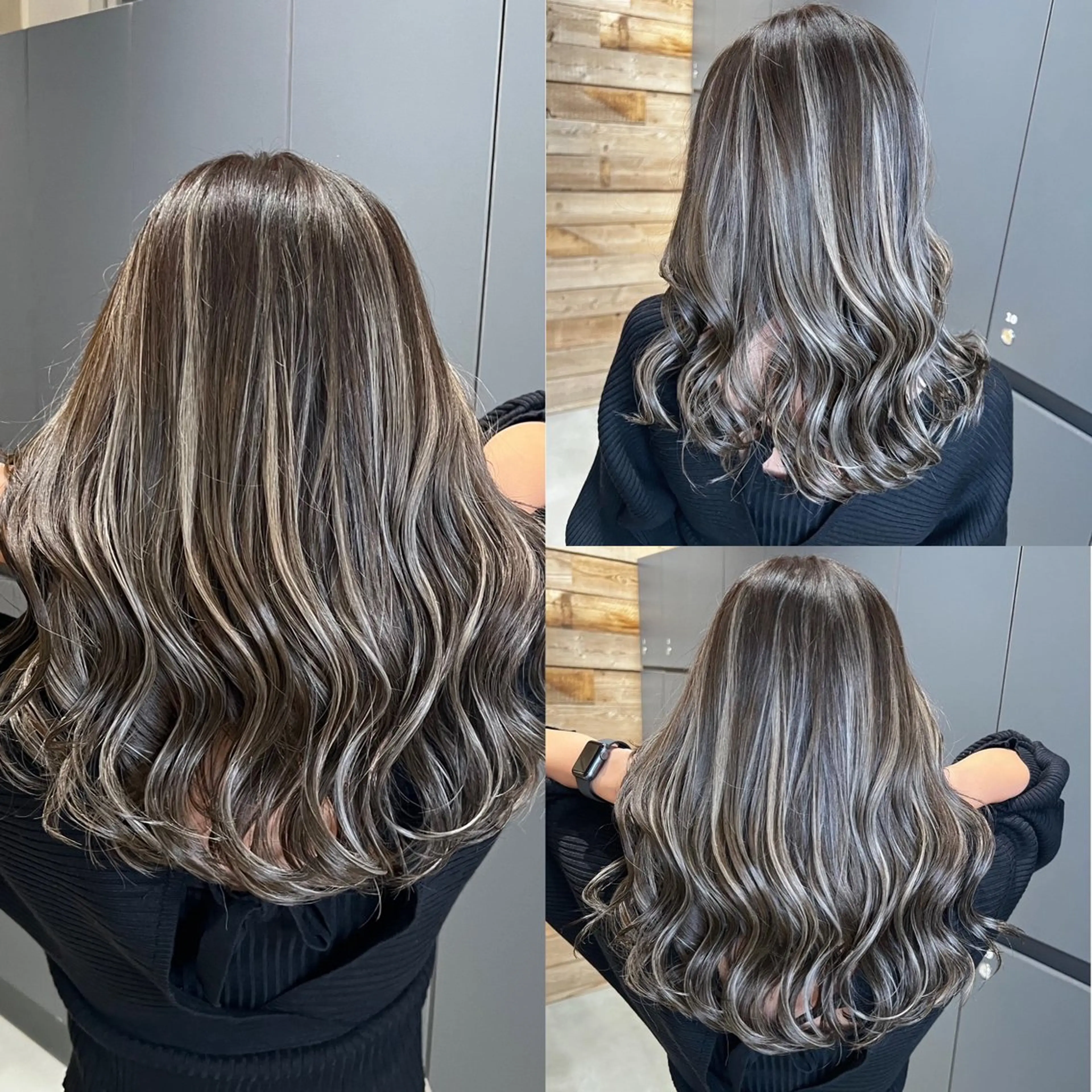 セミロング ヘアカラー 🇺🇸ハイライト特 化美容師🇺🇸漆沢のヘアスタイル