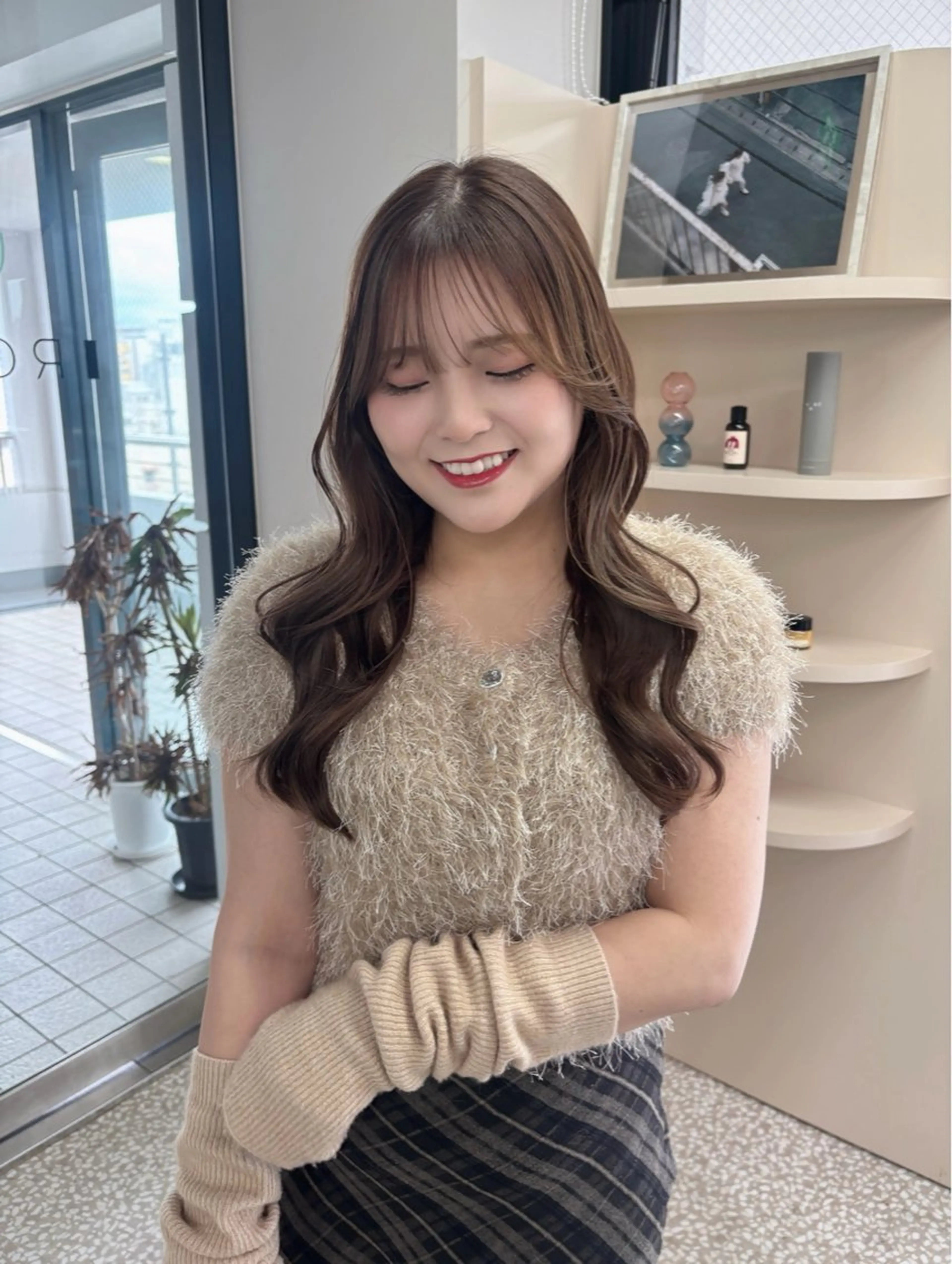 セミロング nanami IROW大名のヘアスタイル
