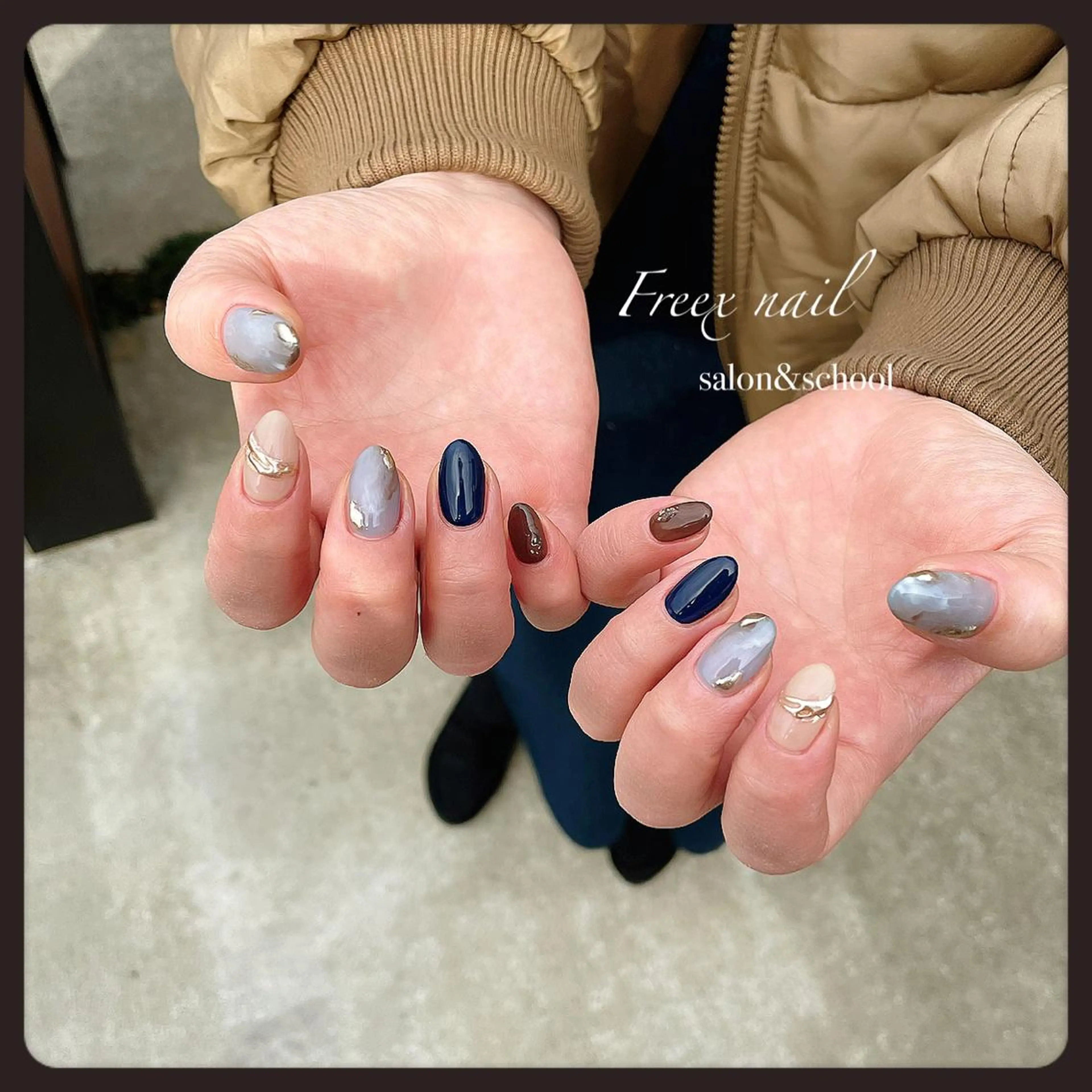 ネイル ハンドネイル ハンドケア freex nail /ニュアンス/個性派のネイルデザイン