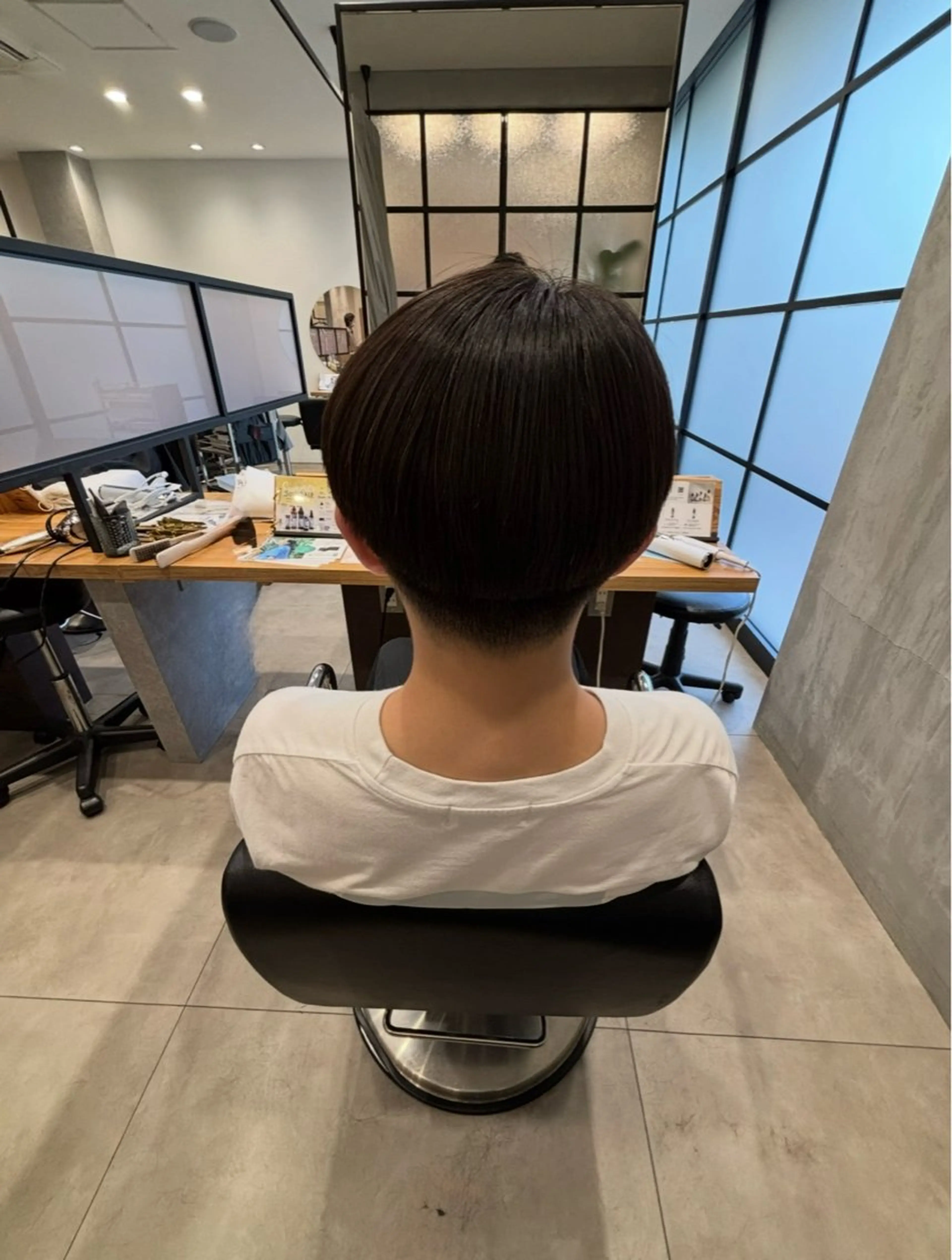 ショート カット 縮毛矯正 馬場 一輝のヘアスタイル