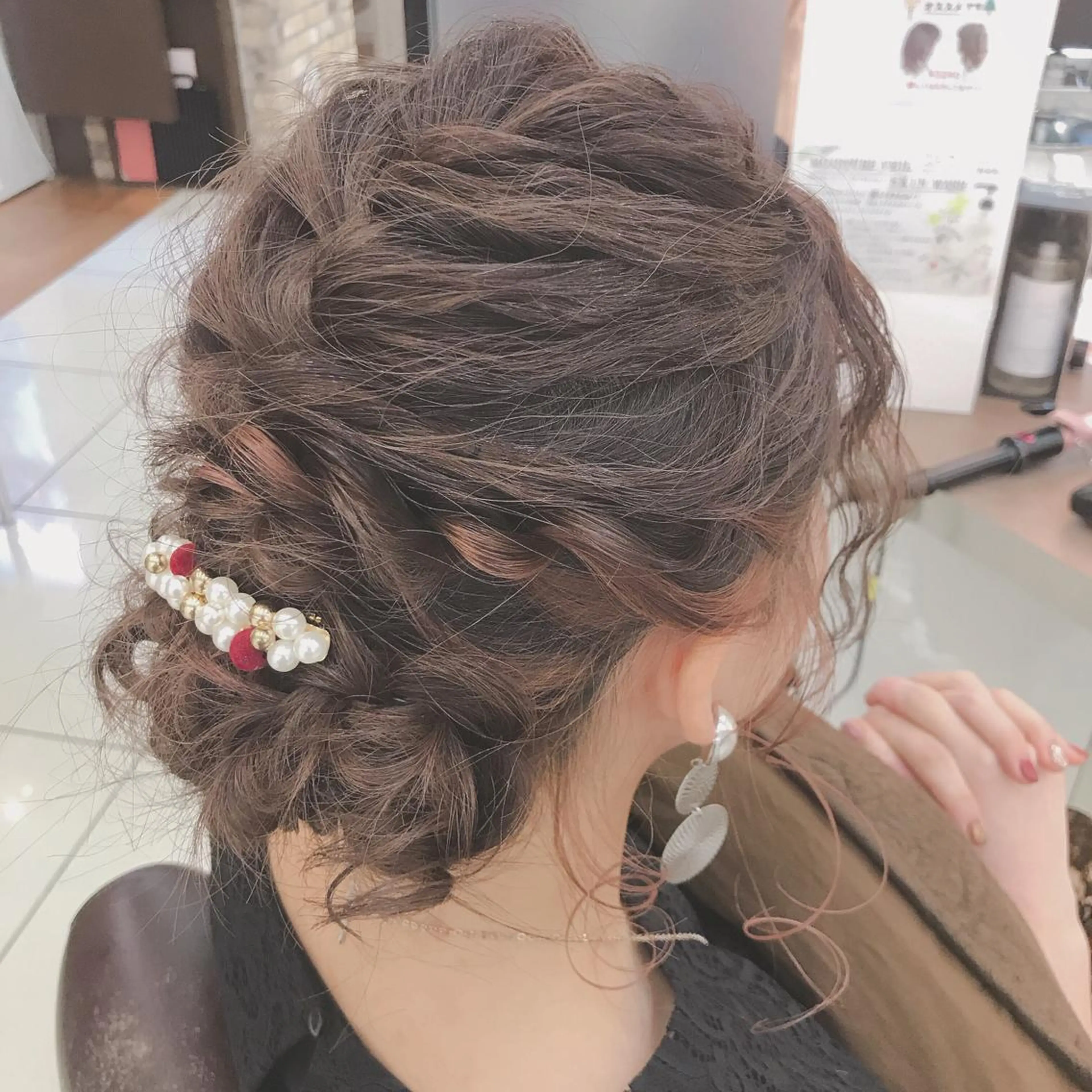 セミロング カラー ヘアアレンジ シールエクステ✨️韓 国羽エクステ🪽和希のヘアスタイル