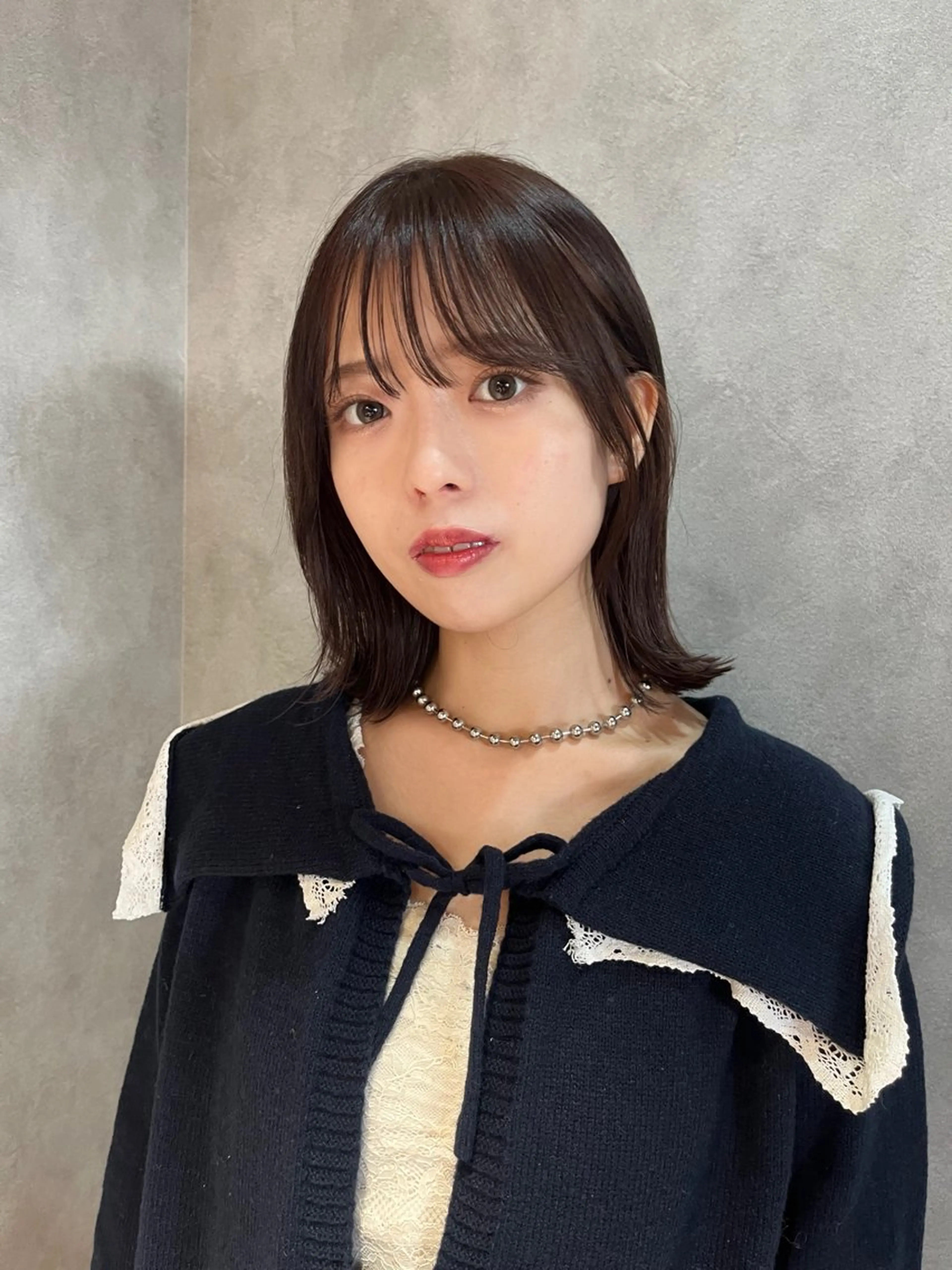 ミディアム カラー ボブ 外ハネヘア 💛【Dico】 ayuna💛のヘアスタイル