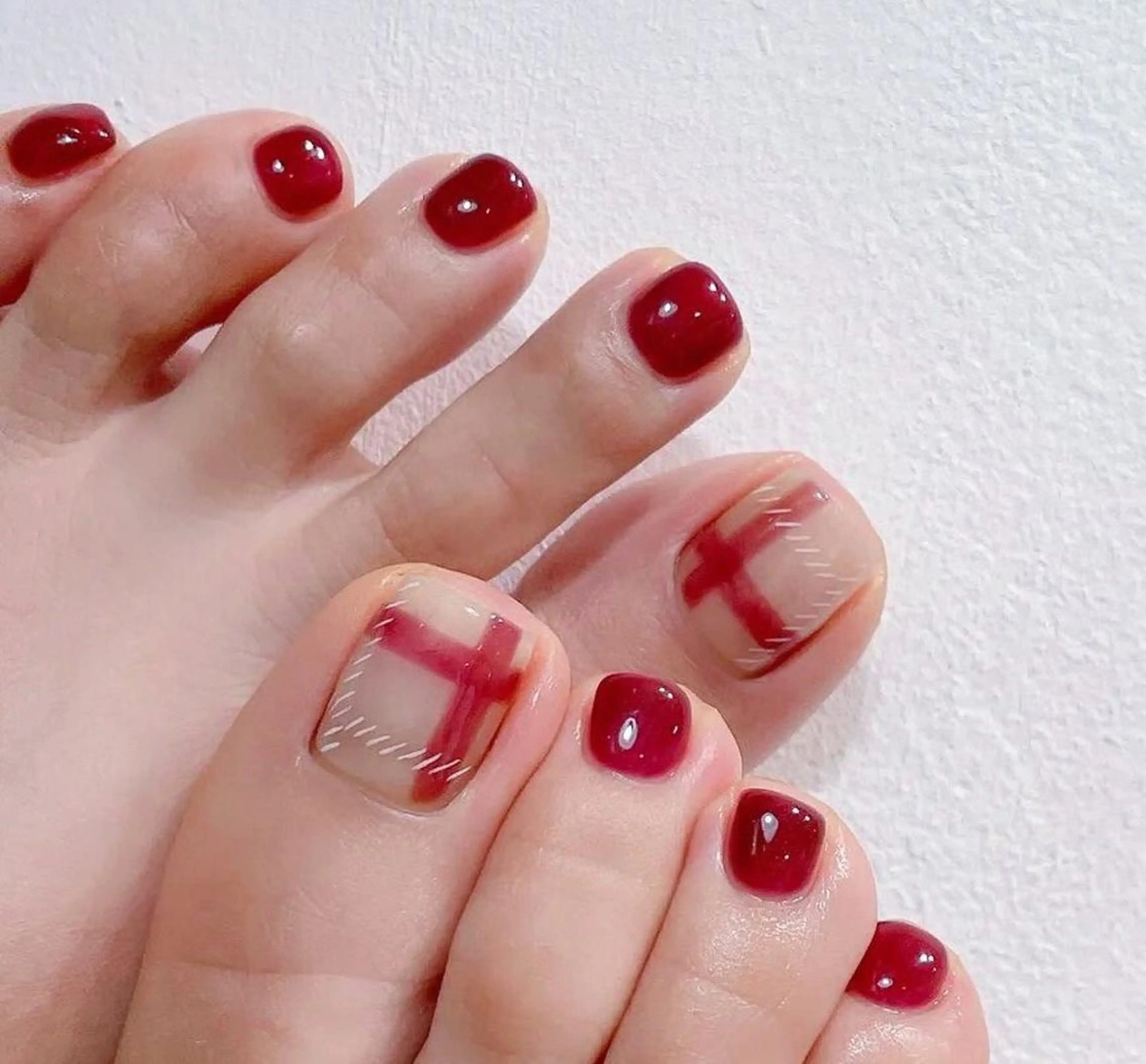ネイル フットネイル MoonNail ユリ🌸のネイルデザイン