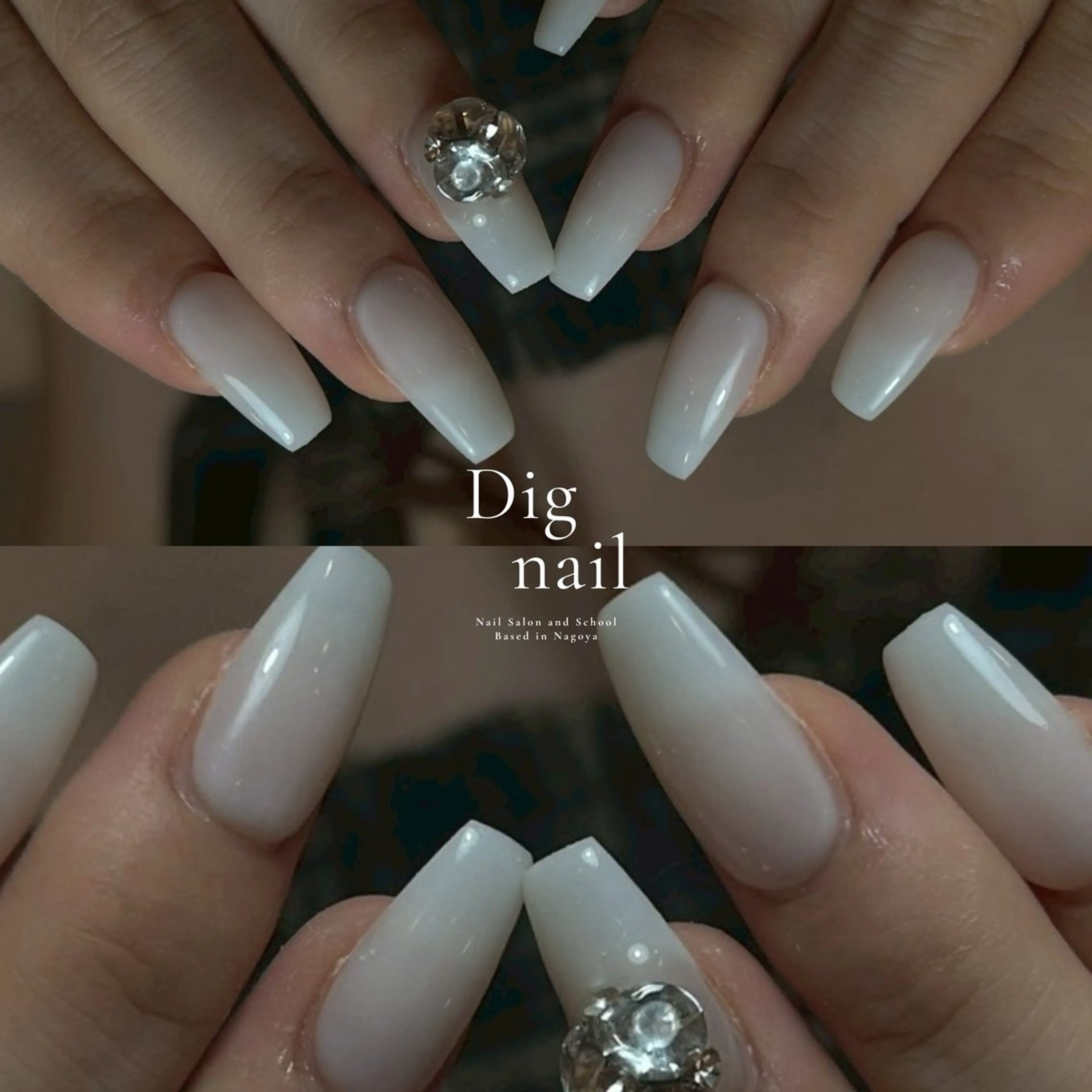 ネイル 長さ出し ジェルネイル 韓国ネイル マグネットネイル 持ち込み ハンドネイル D.d Reinaのネイルデザイン