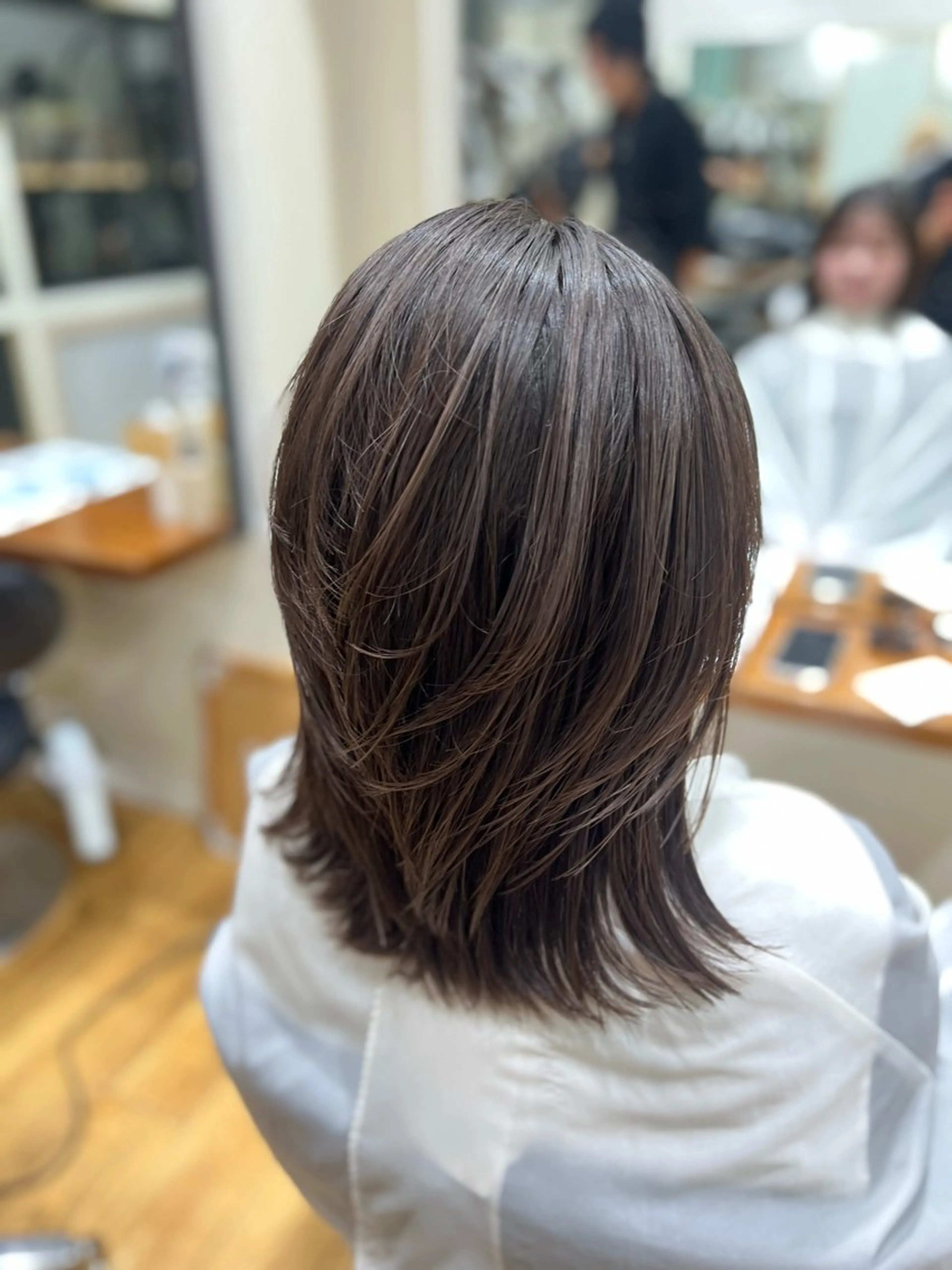 ミディアム 🌙コテ巻き風パーマ 🌙菜月のヘアスタイル