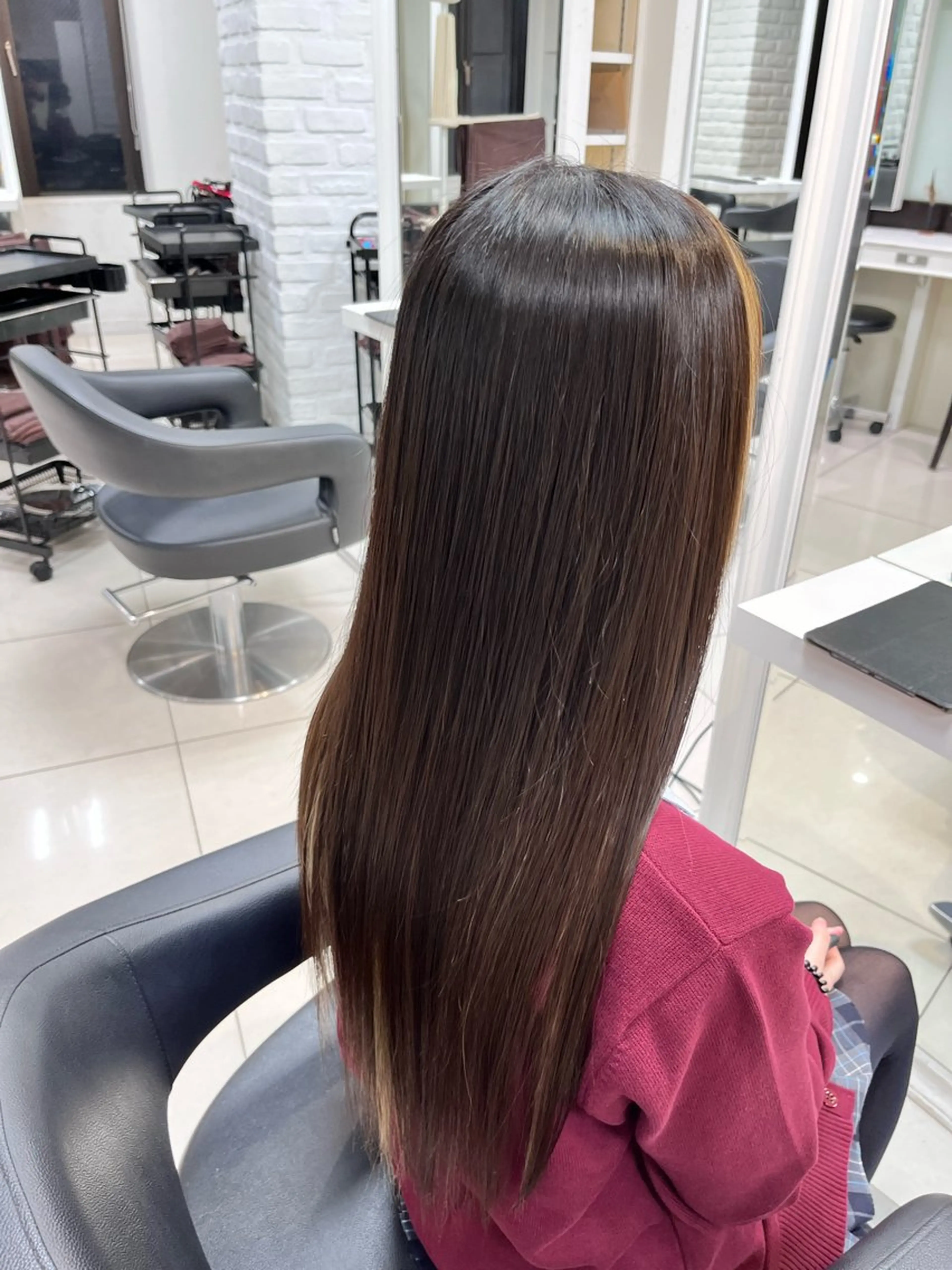 ロング 縮毛矯正指名No.1 艶カラー/SHIMAのヘアスタイル