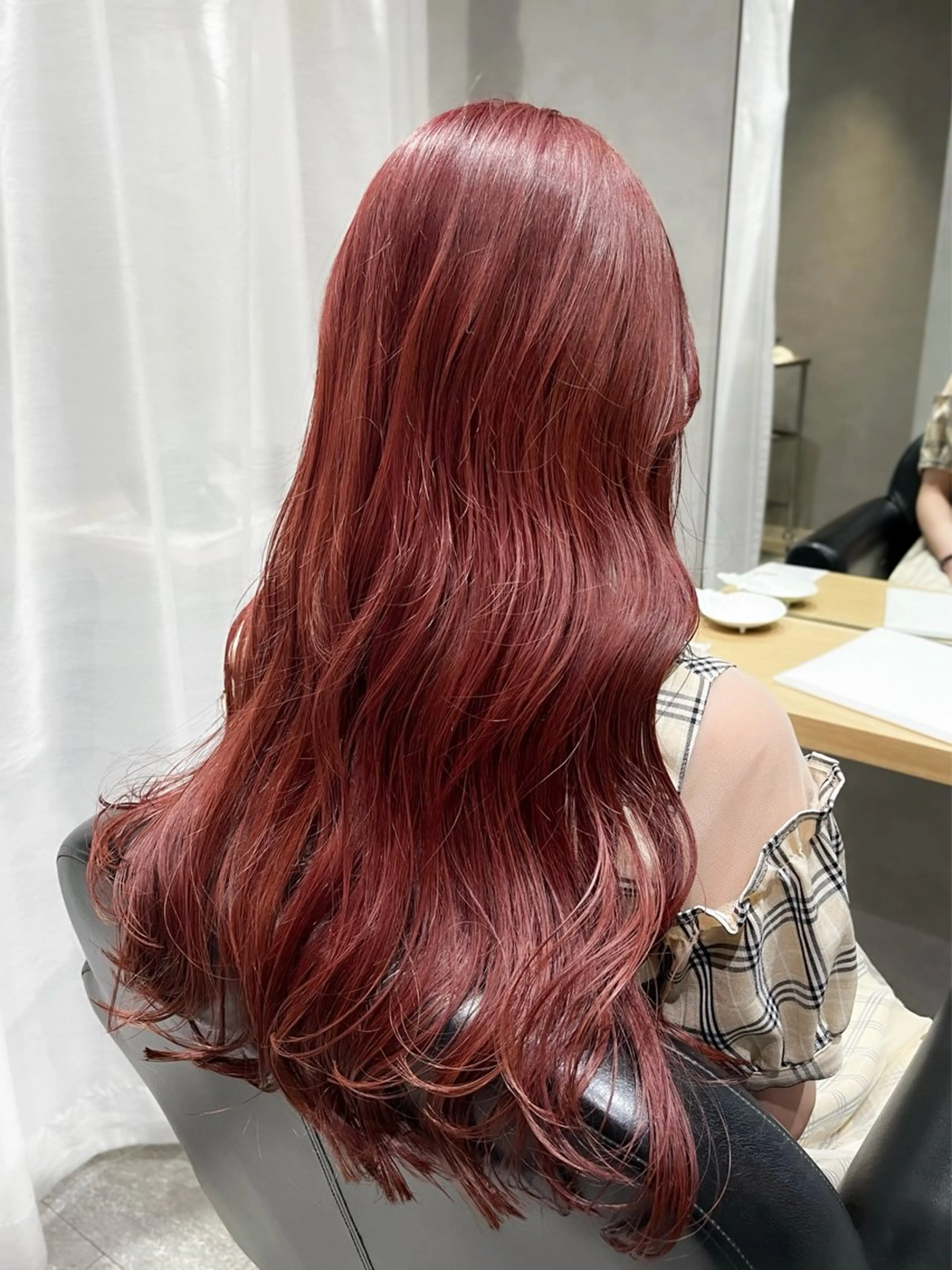 ロング カラー カット ヘアカラー GrandLink 福本梓のヘアスタイル