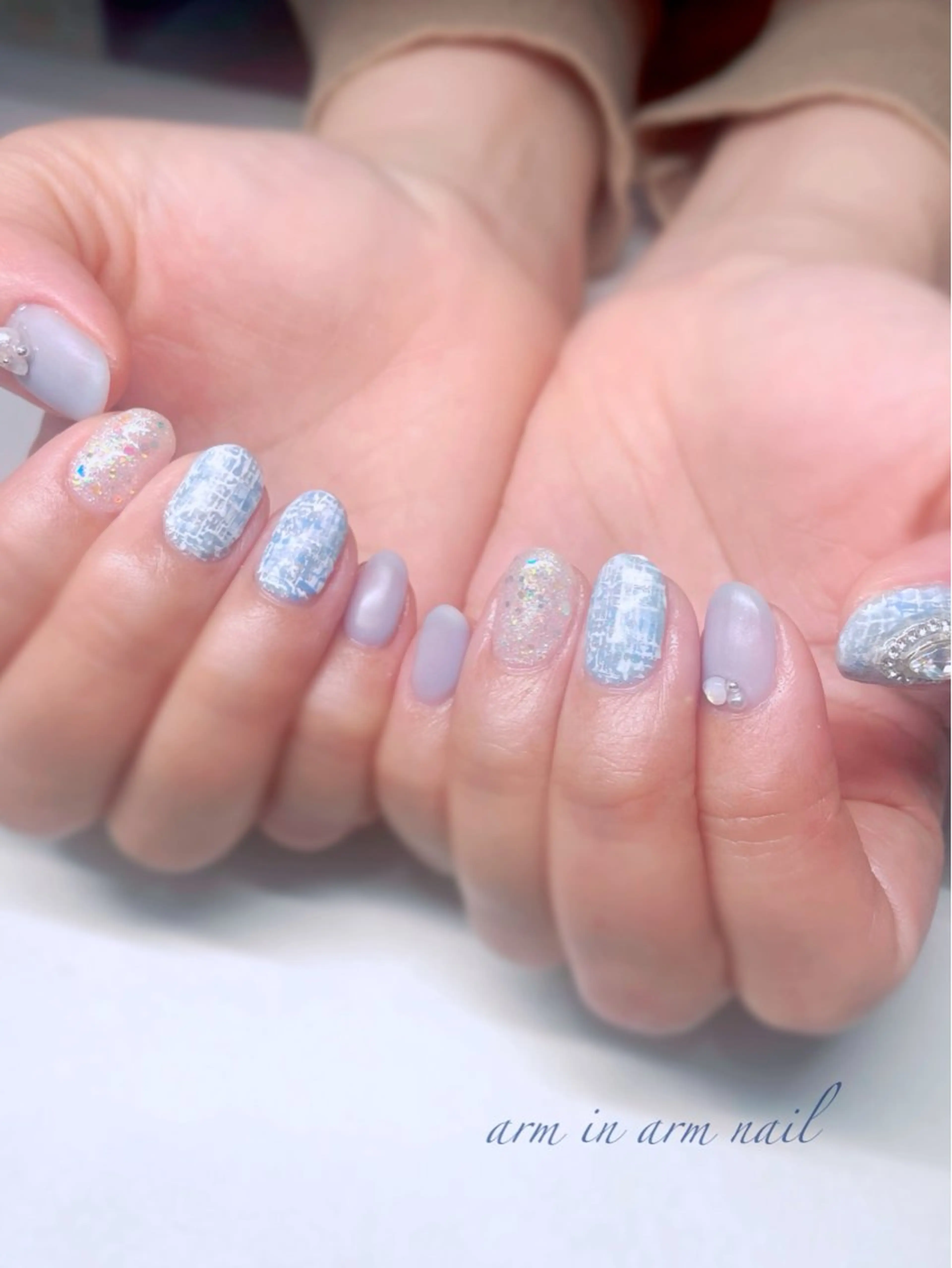 ネイル arm in arm ︎✿Yamamotoのマツエク・マツパデザイン