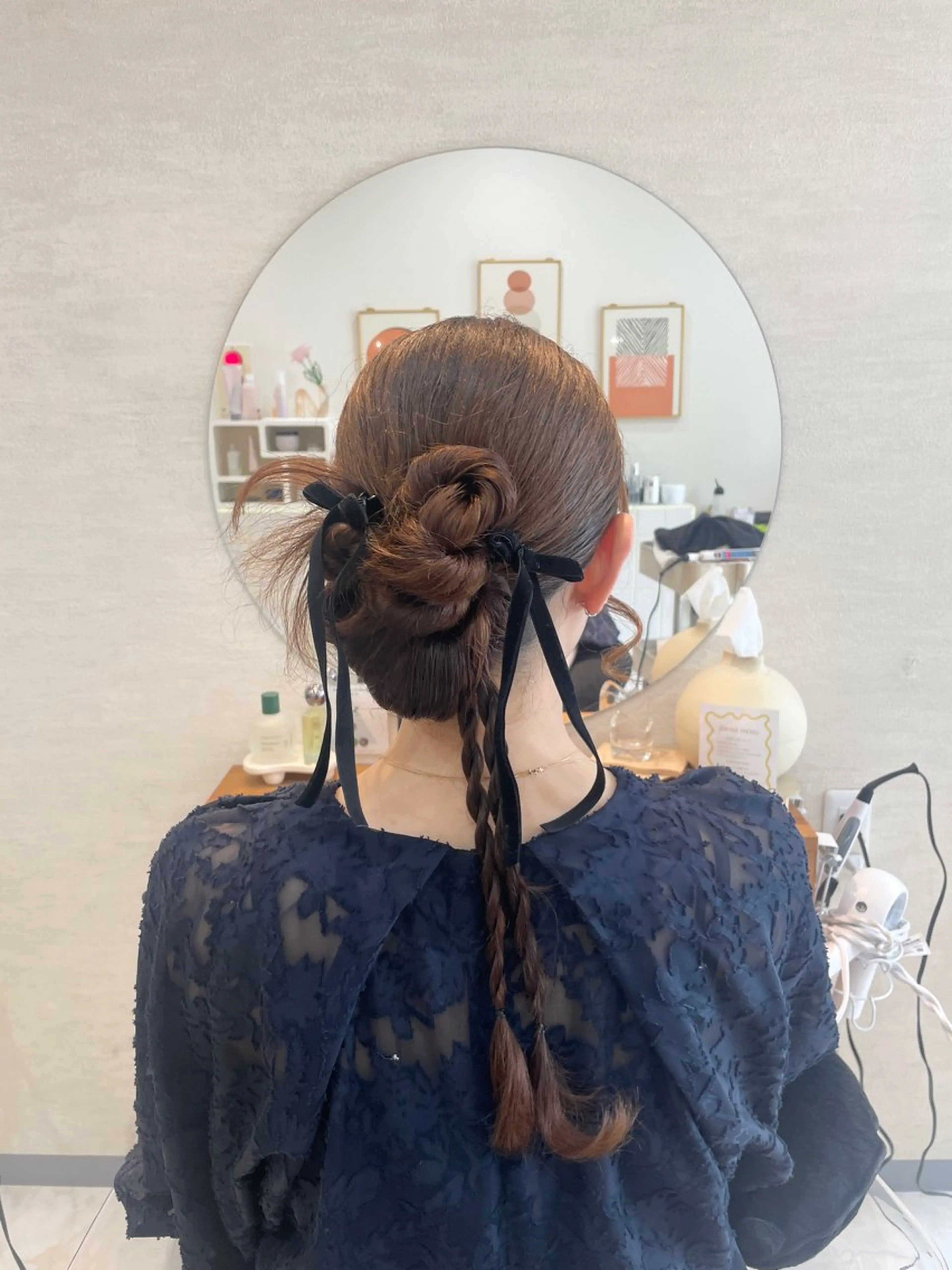 ロング ヘアセット お呼ばれヘア/セット /ヘアアレンジ/れいのヘアスタイル