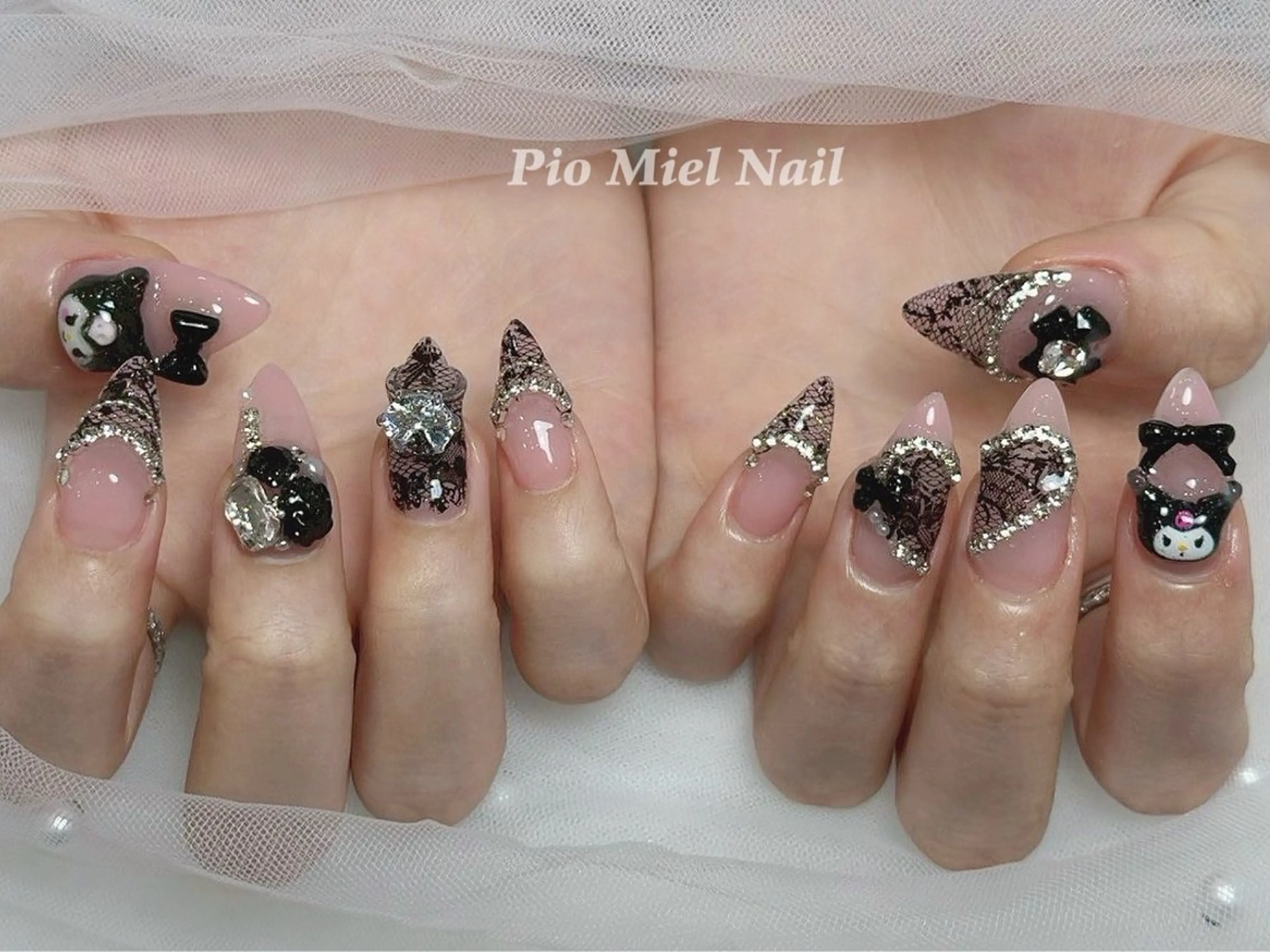 ネイル momo 長さだしのネイルデザイン