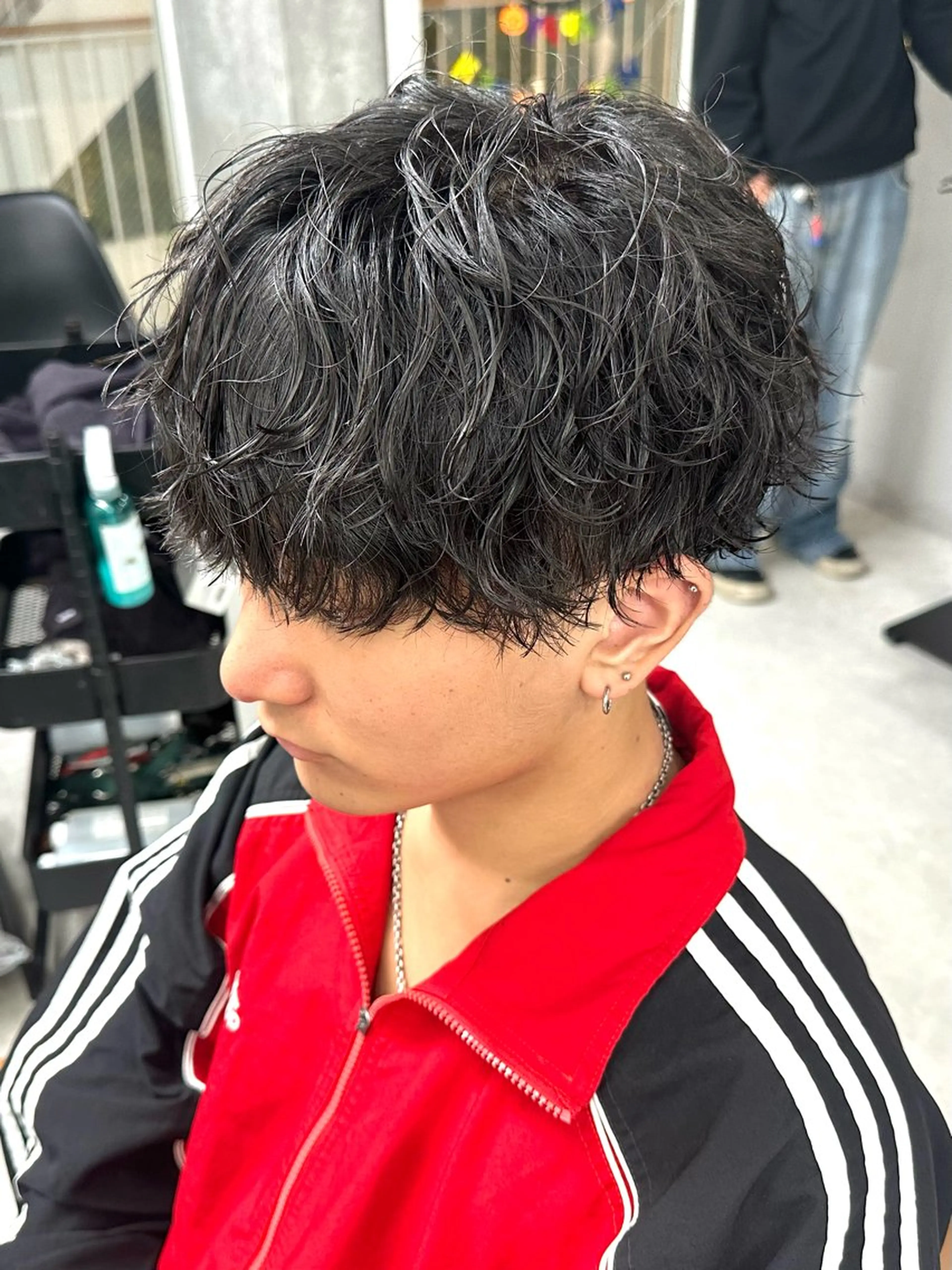 ショート パーマ メンズ カット パーマ トリートメント メンズ似合わせ🪞 kotoriのヘアスタイル