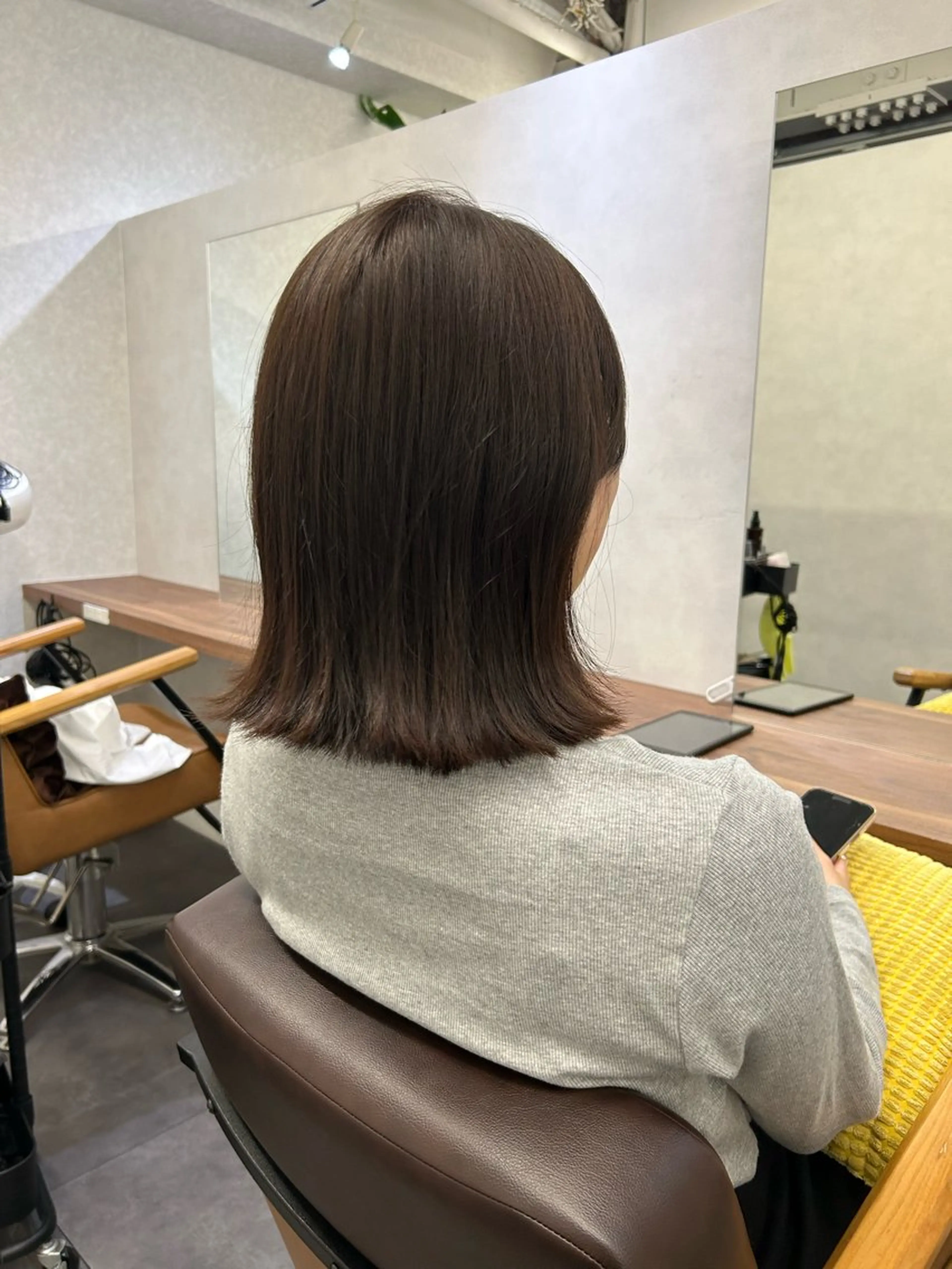 ミディアム カラー 縮毛矯正モデル募集中 /西梅田/筒井大翔のヘアスタイル