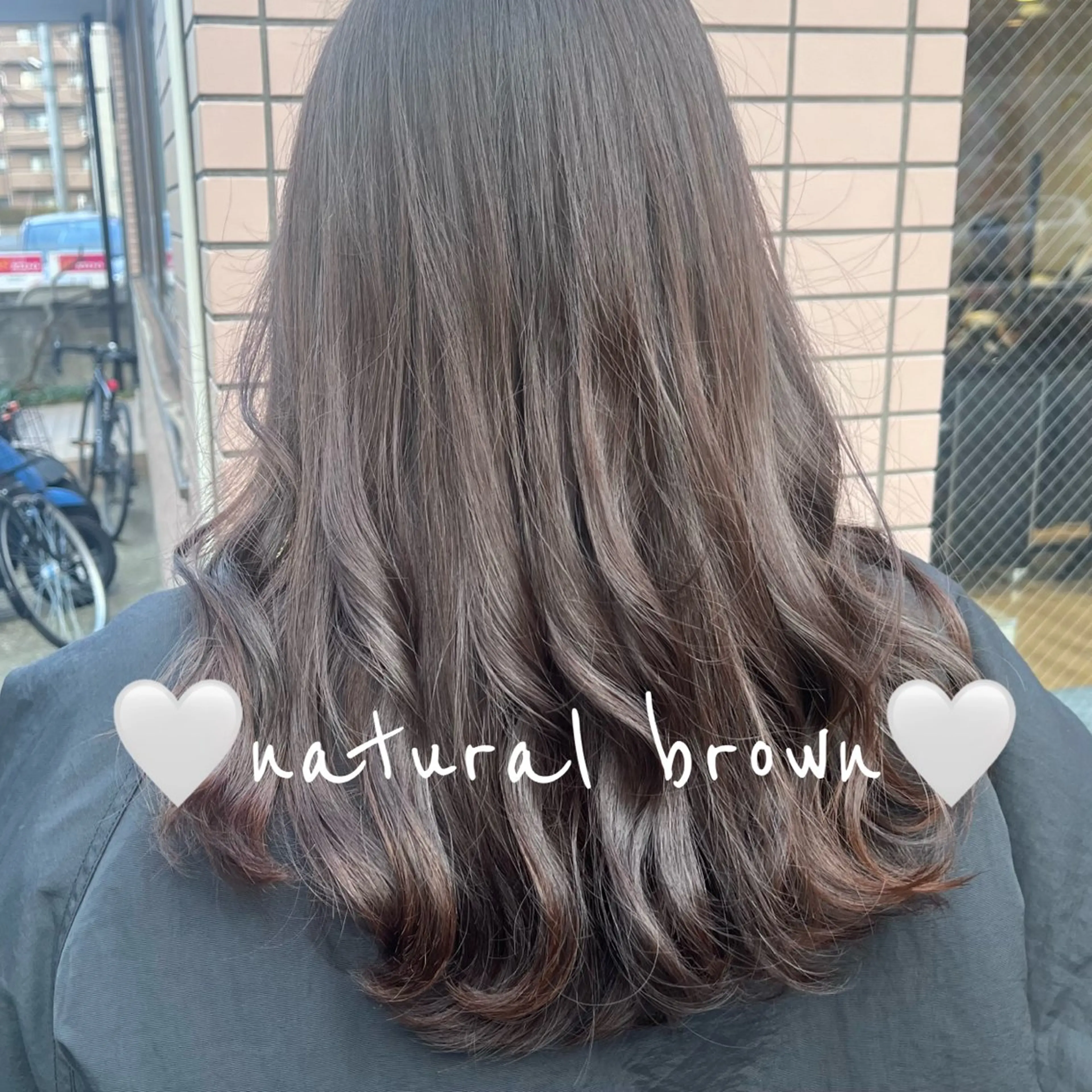 ロング ★韓国トレンドカット ★むなかたももかのヘアスタイル