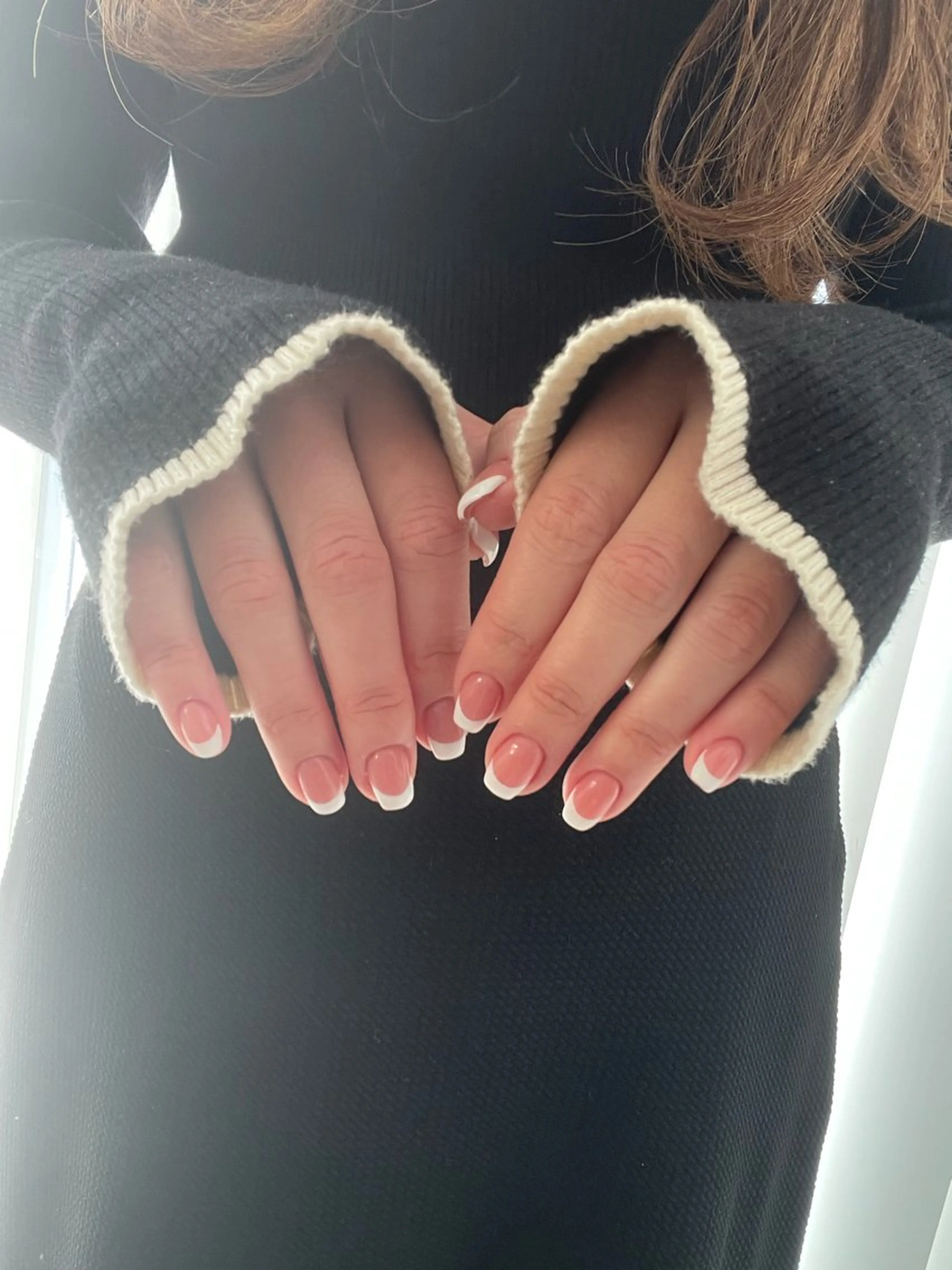 ネイル フレンチネイル ピンク ハンドネイル Daywithout Aniting横山のネイルデザイン