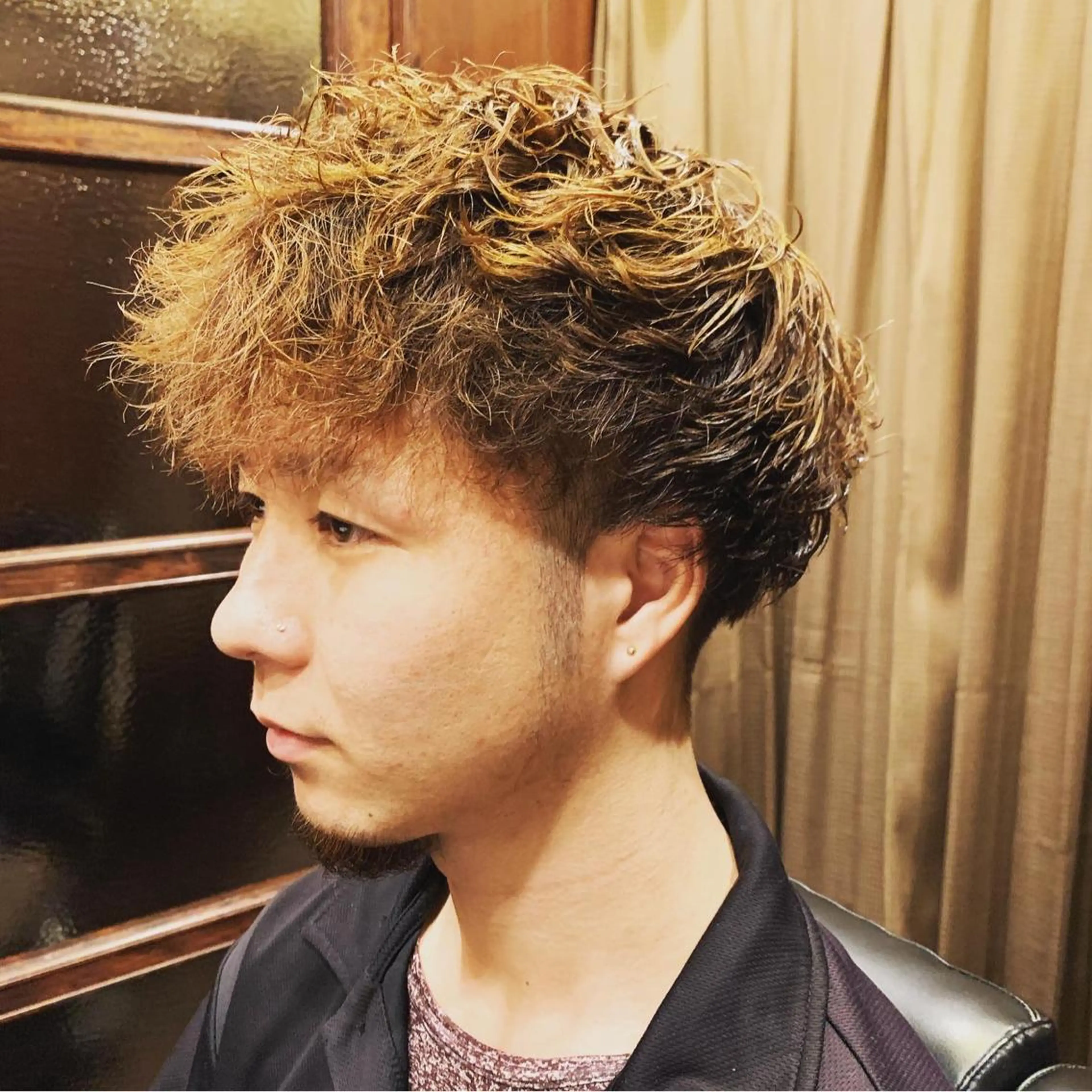 ショート パーマ メンズ ひらお あおとのヘアスタイル