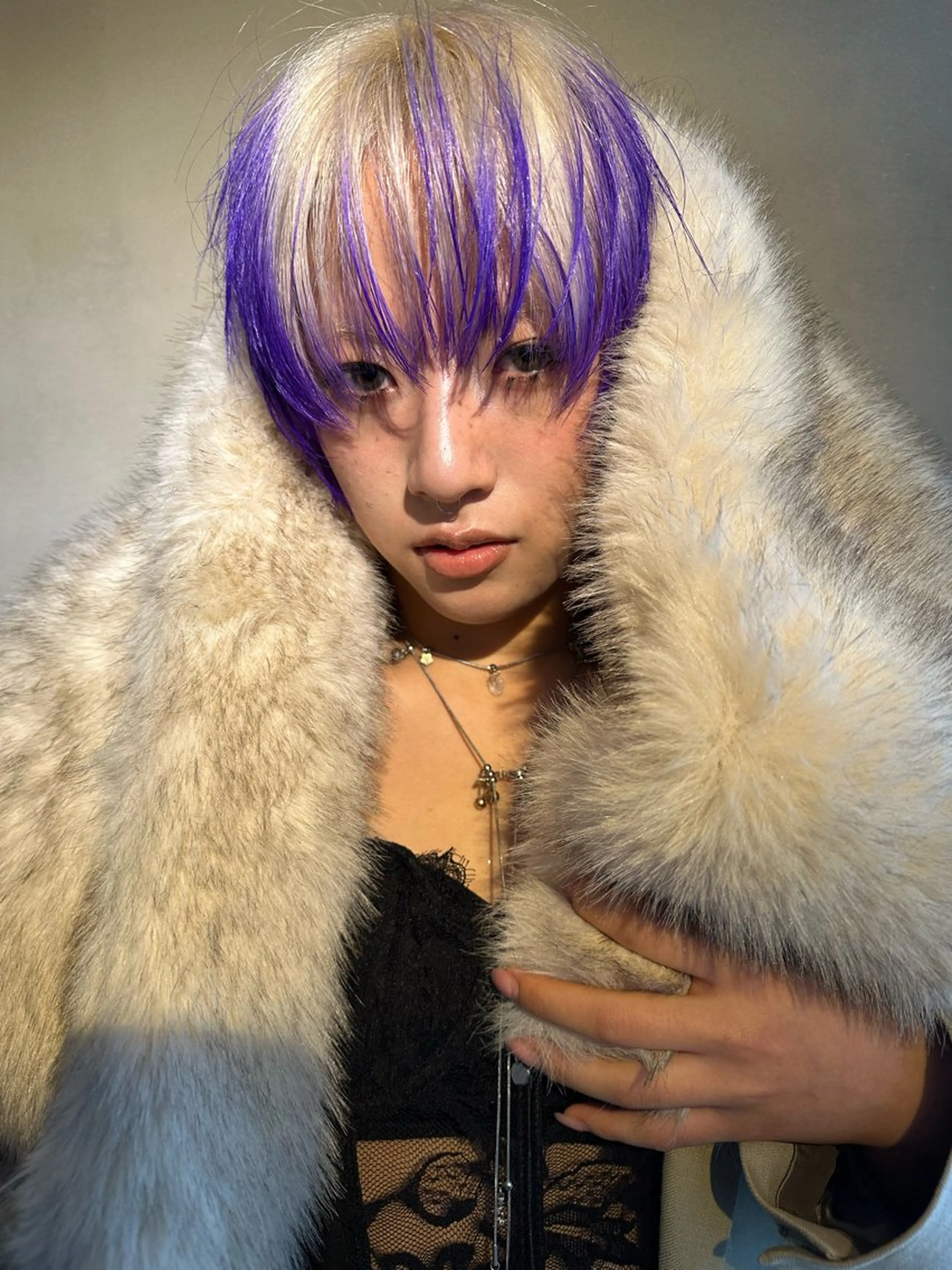 ショート カラー ヘアアレンジ ヘアカラー トリートメント ヘアセット MIYU/ニュアンス /ケアブリーチカラーのヘアスタイル