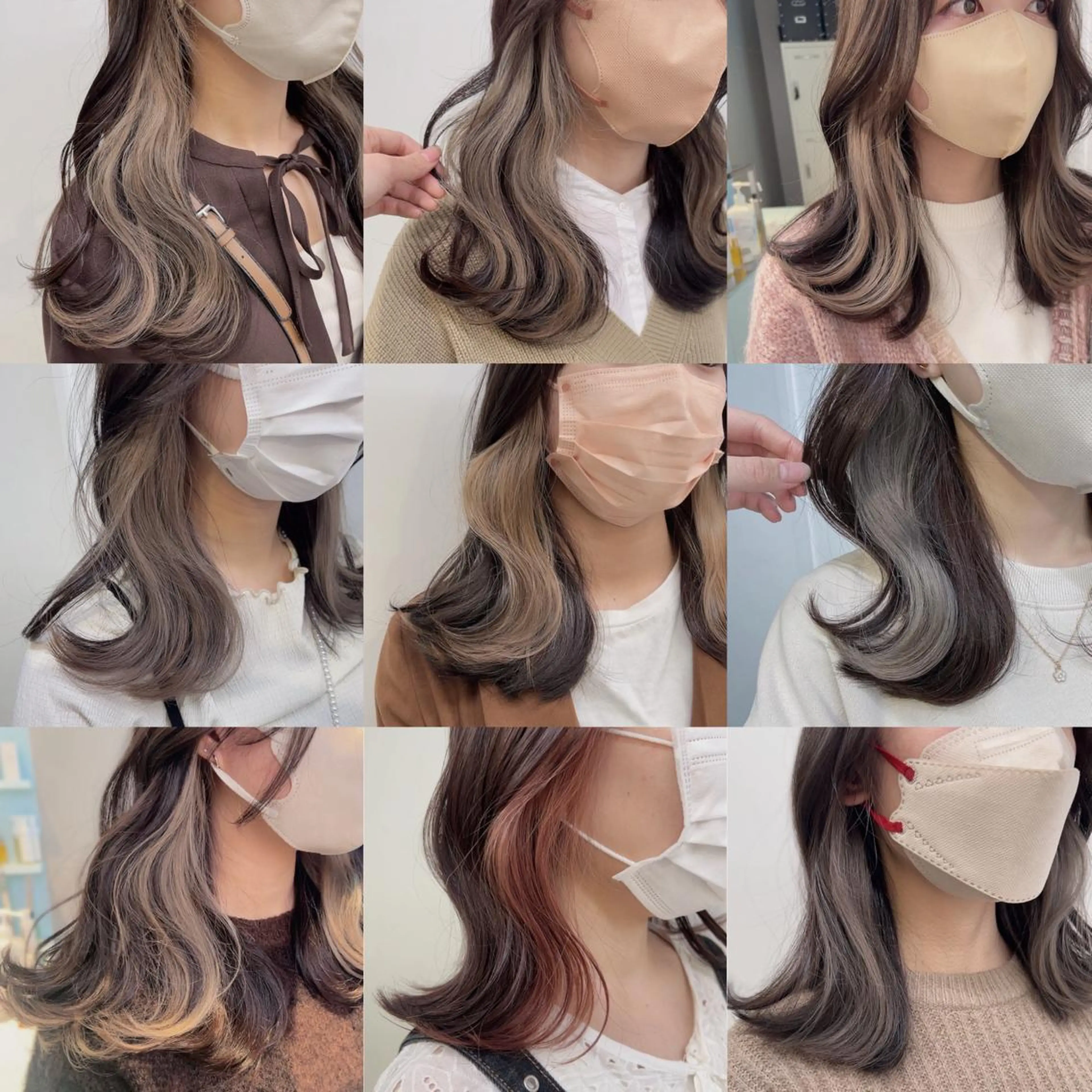 セミロング カラー ヘアカラー トリートメント ヘッドスパ ヘアセット 🥞ベージュ系カラー 【すずきりほ】🥞のヘアスタイル