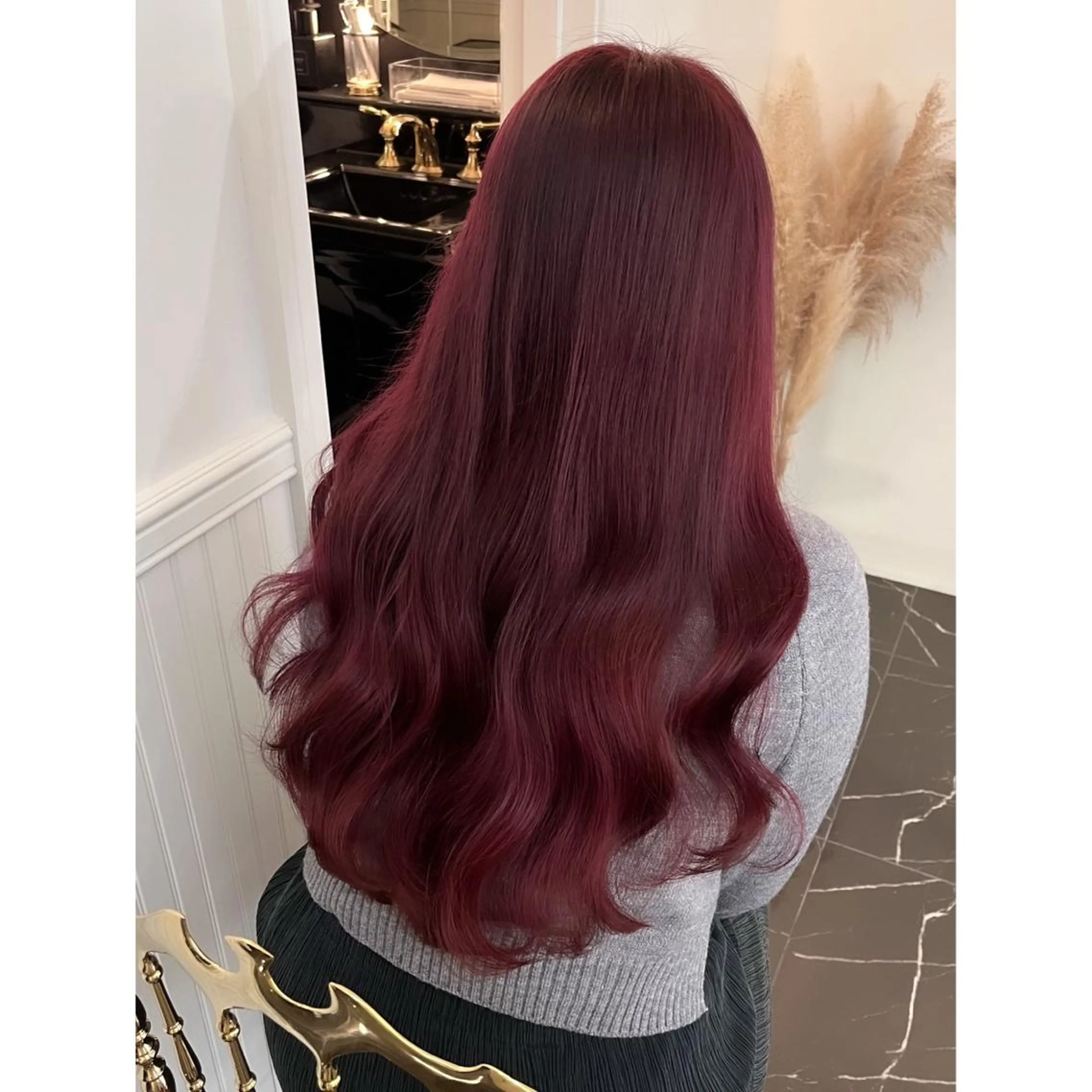 ロング カラー ブリーチ ヘアカラー miyu /トレンド カラー×艶髪のヘアスタイル