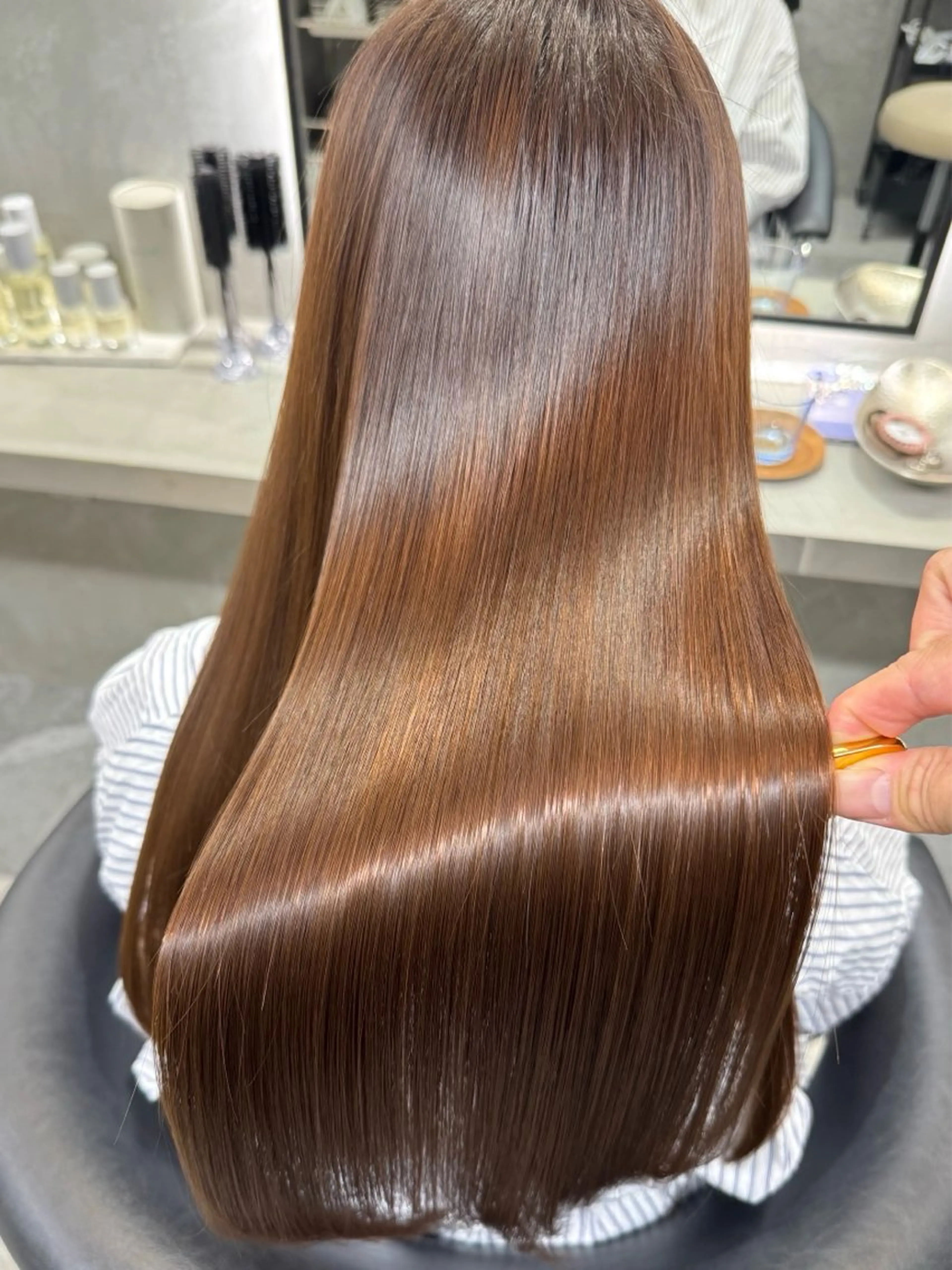 セミロング トリートメント ヘッドスパ 榎 菜摘のヘアスタイル